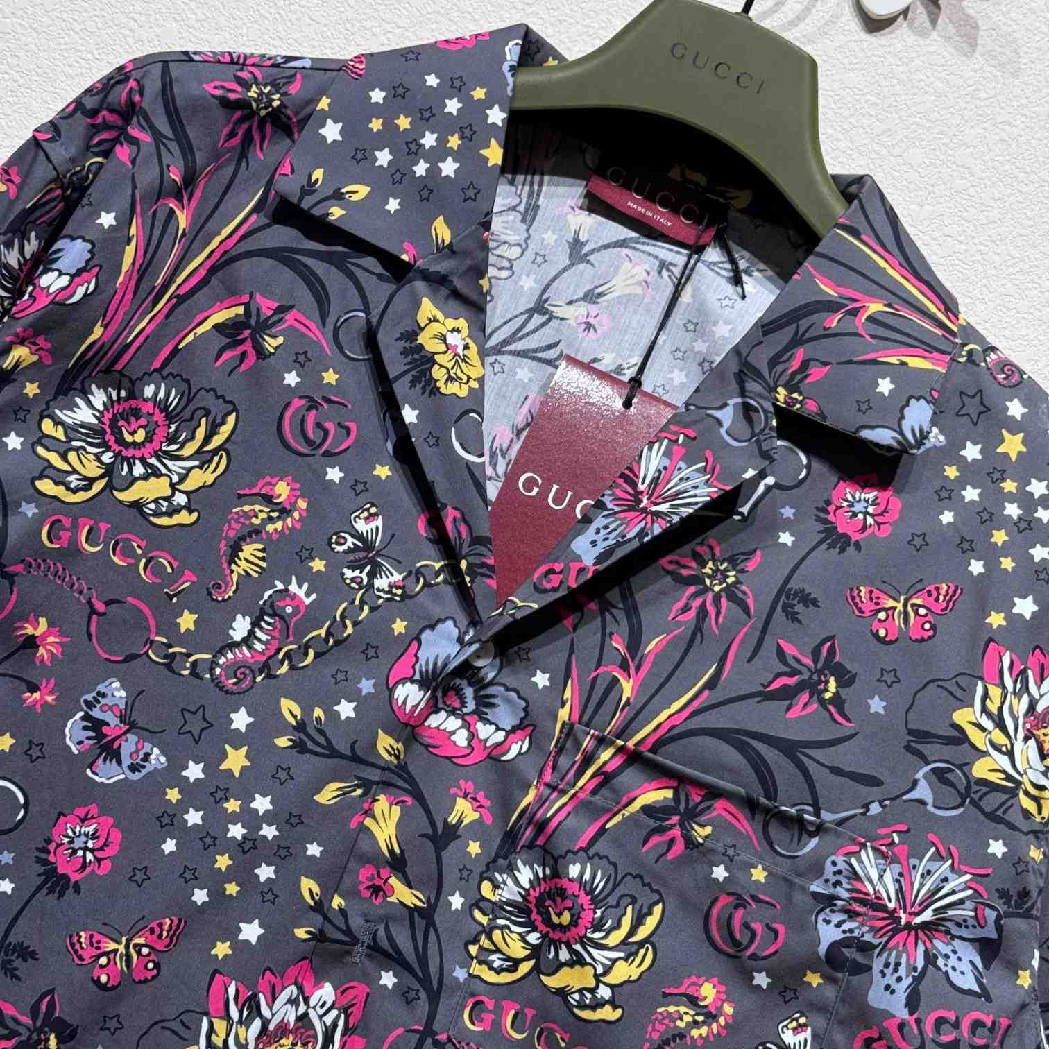 Gucci Punk Floral-print Cotton Shirt - PerfectKickZ
