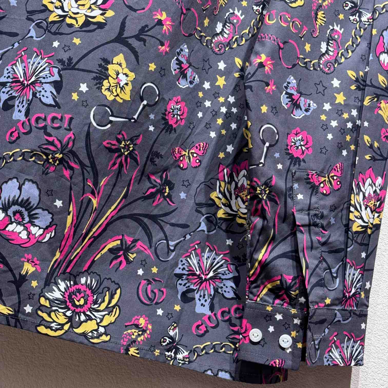 Gucci Punk Floral-print Cotton Shirt - PerfectKickZ