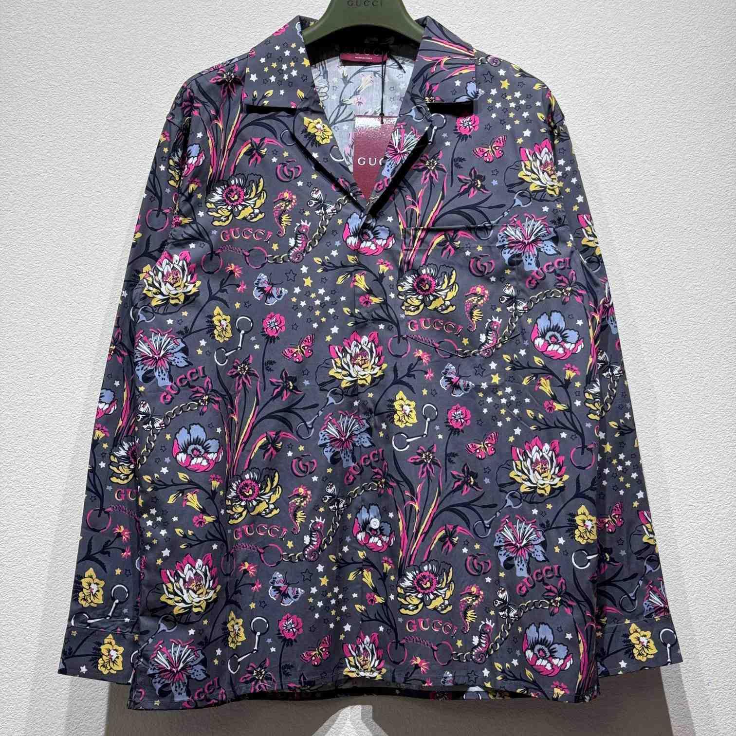 Gucci Punk Floral-print Cotton Shirt - PerfectKickZ