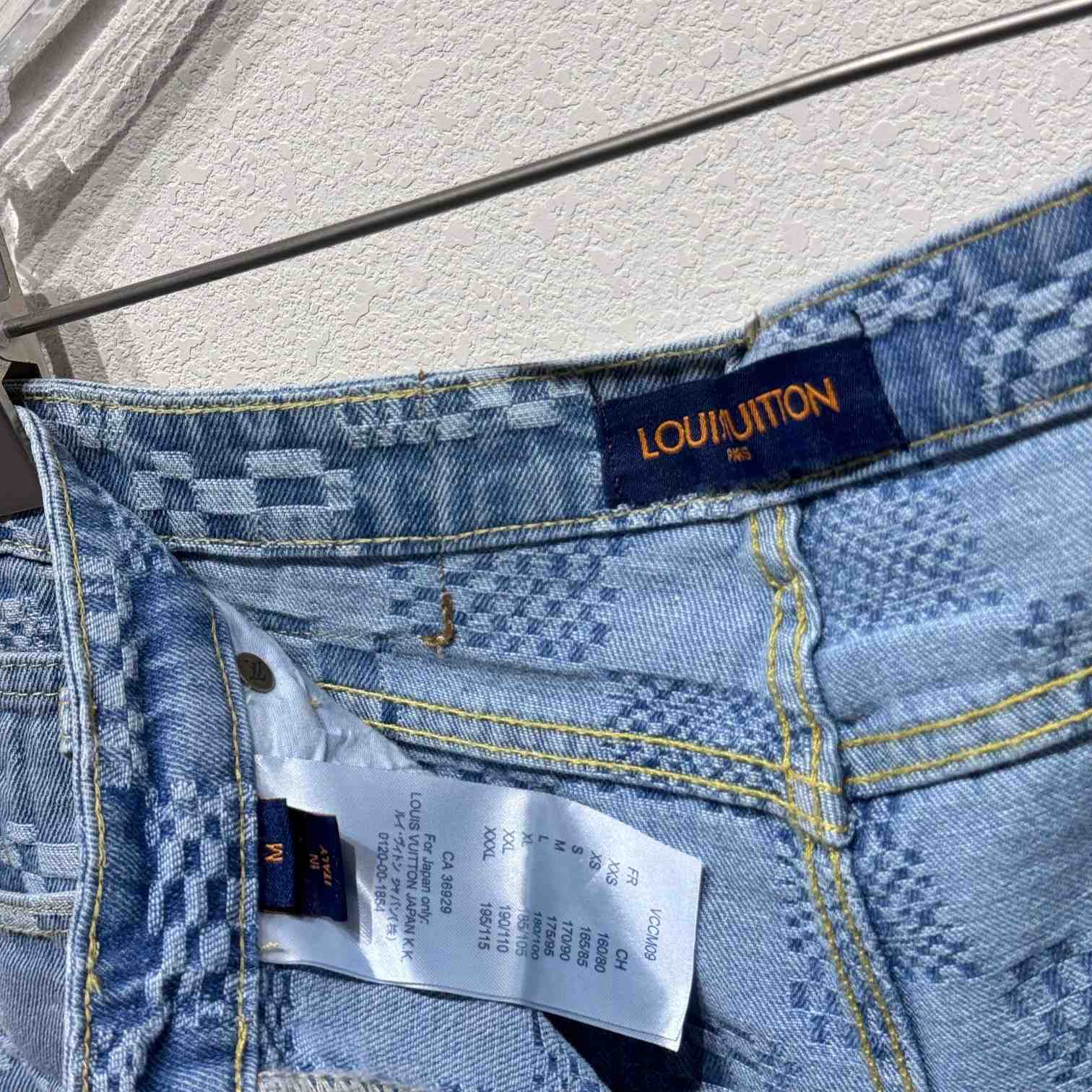 Louis Vuitton Damier Denim Shorts   - PerfectKickZ