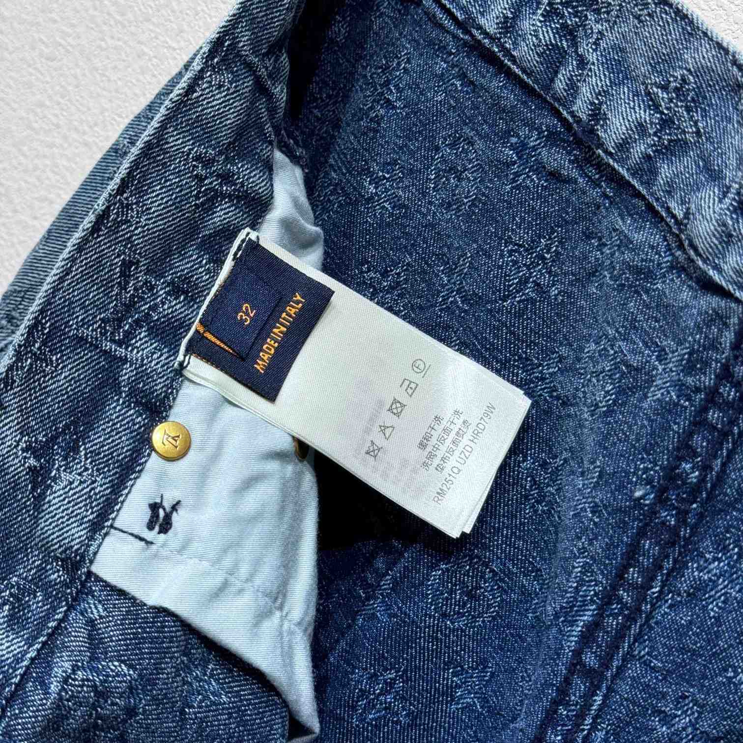 Louis Vuitton Monogram Denim Shorts - PerfectKickZ
