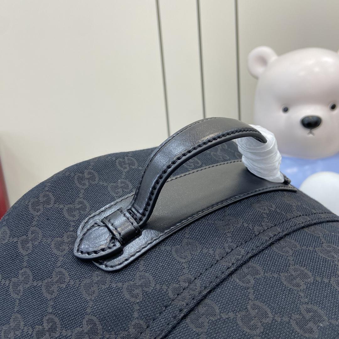 Gucci Medium GG Backpack With Web - PerfectKickZ