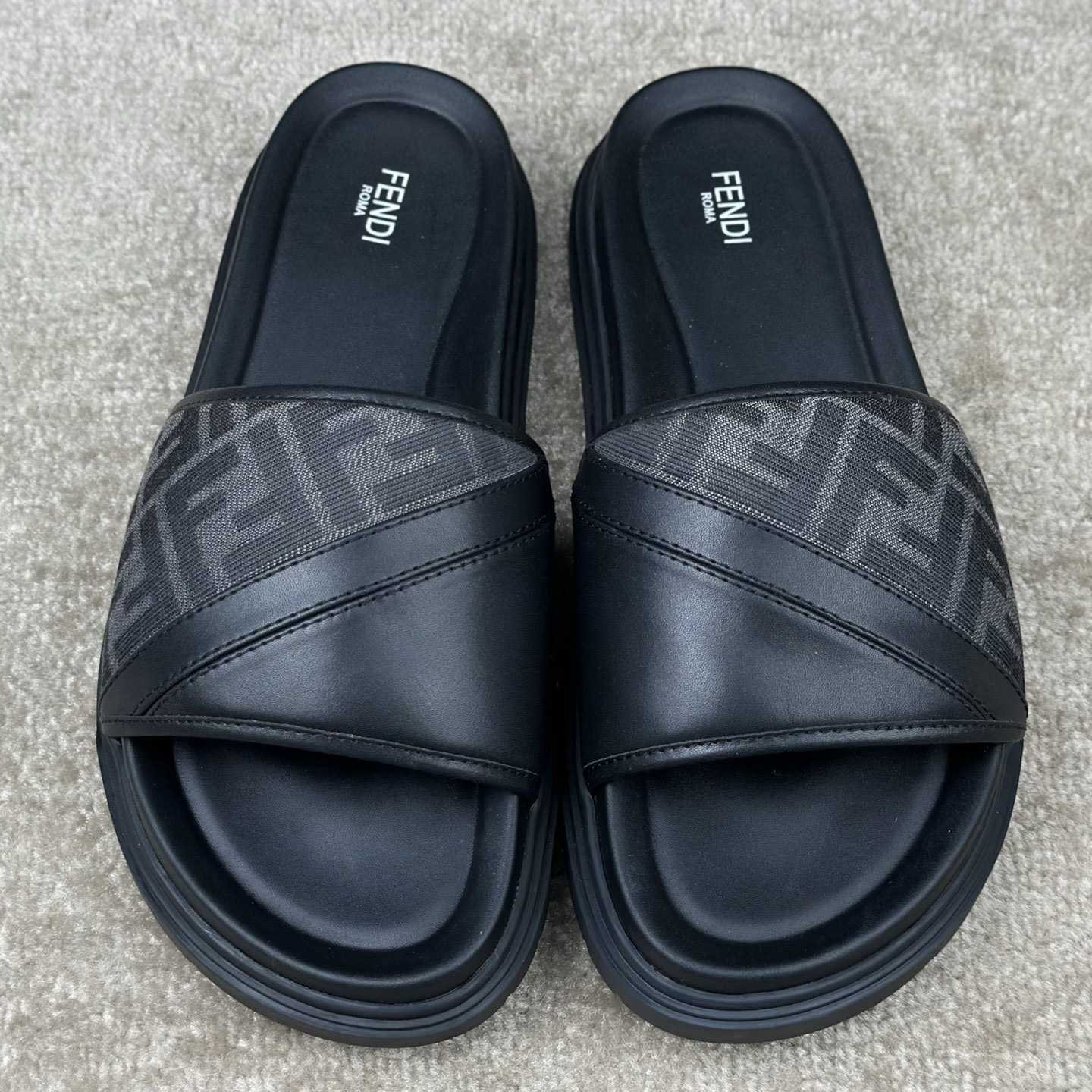 Fendi Diagonal Slides  - PerfectKickZ