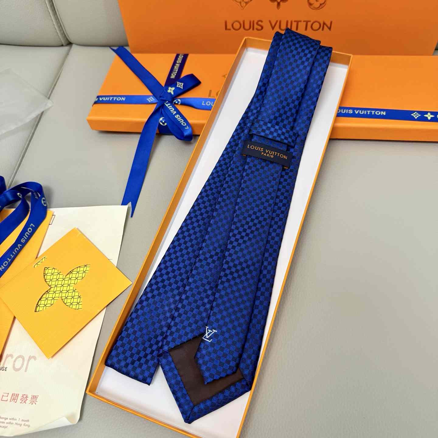 Louis Vuitton Damier Classique Tie - PerfectKickZ
