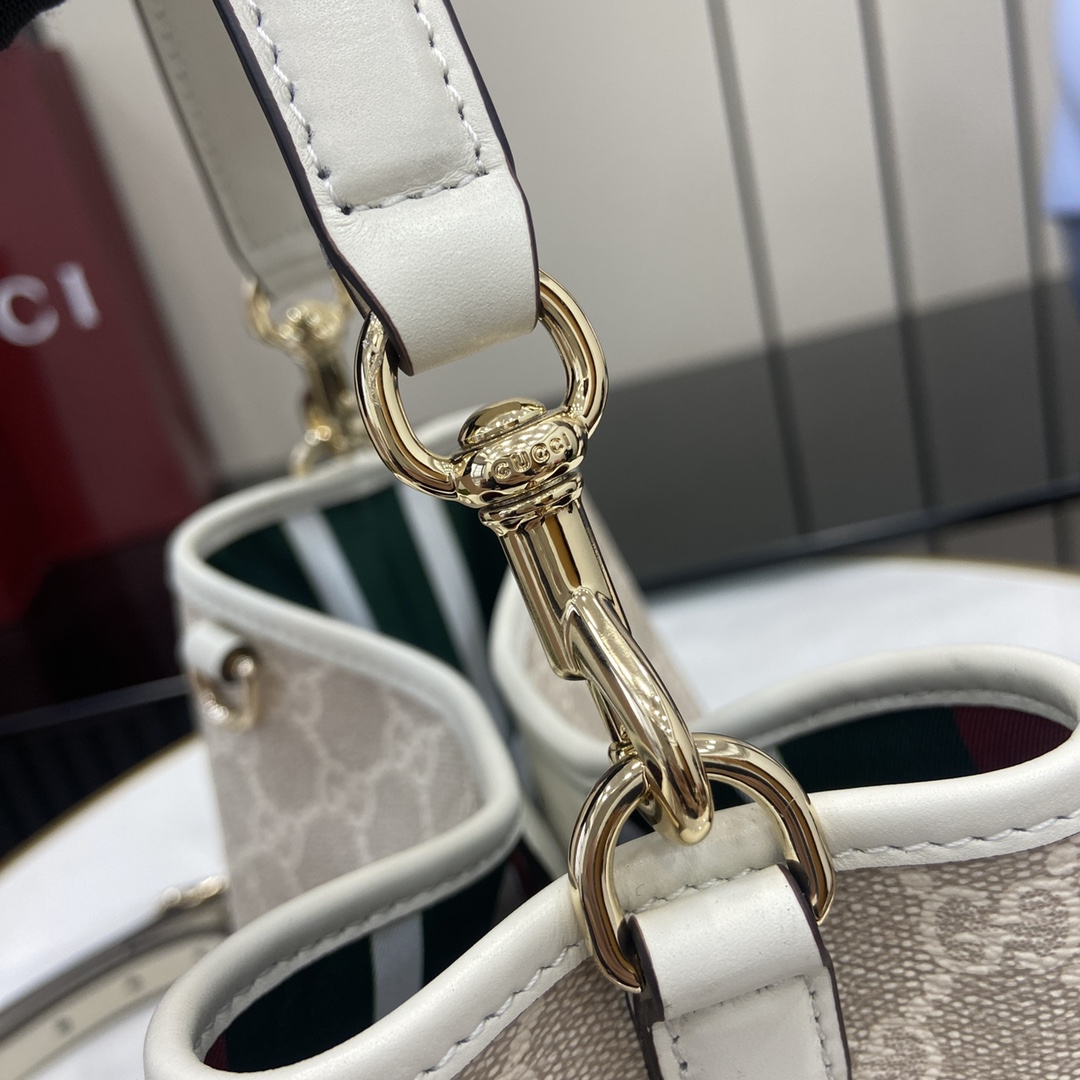 Gucci GG Emblem Mini Bucket Bag  - PerfectKickZ