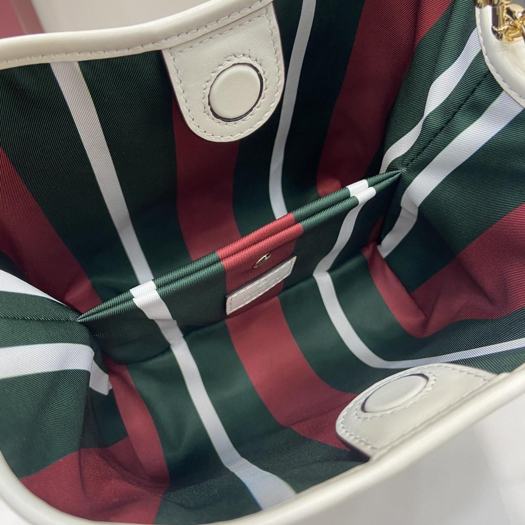 Gucci GG Emblem Mini Bucket Bag  - PerfectKickZ