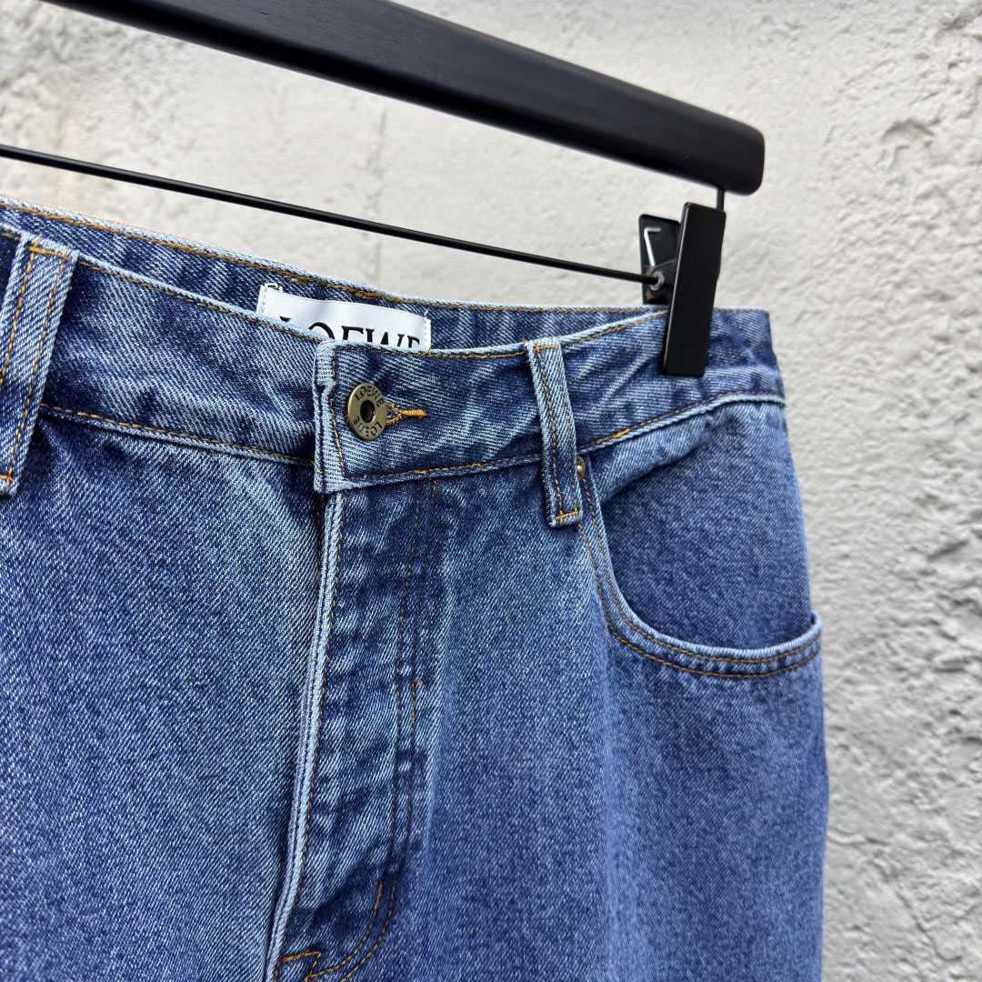 Loewe Anagram Baggy Jeans 'Blue Denim' - PerfectKickZ