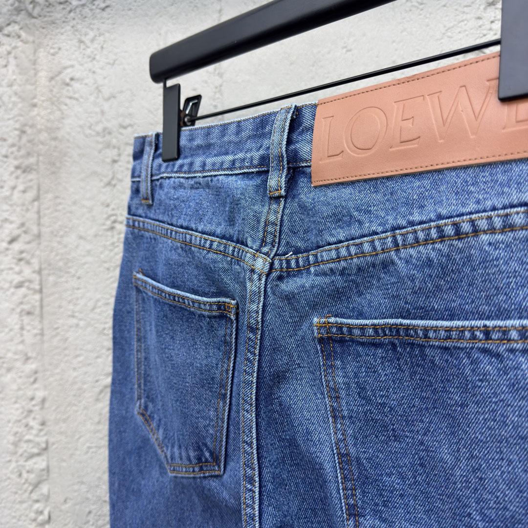 Loewe Anagram Baggy Jeans 'Blue Denim' - PerfectKickZ