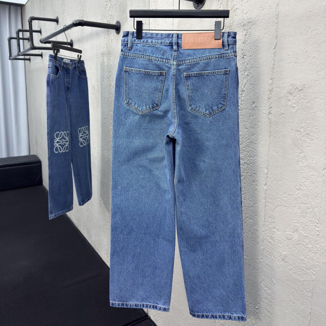 Loewe Anagram Baggy Jeans 'Blue Denim' - PerfectKickZ