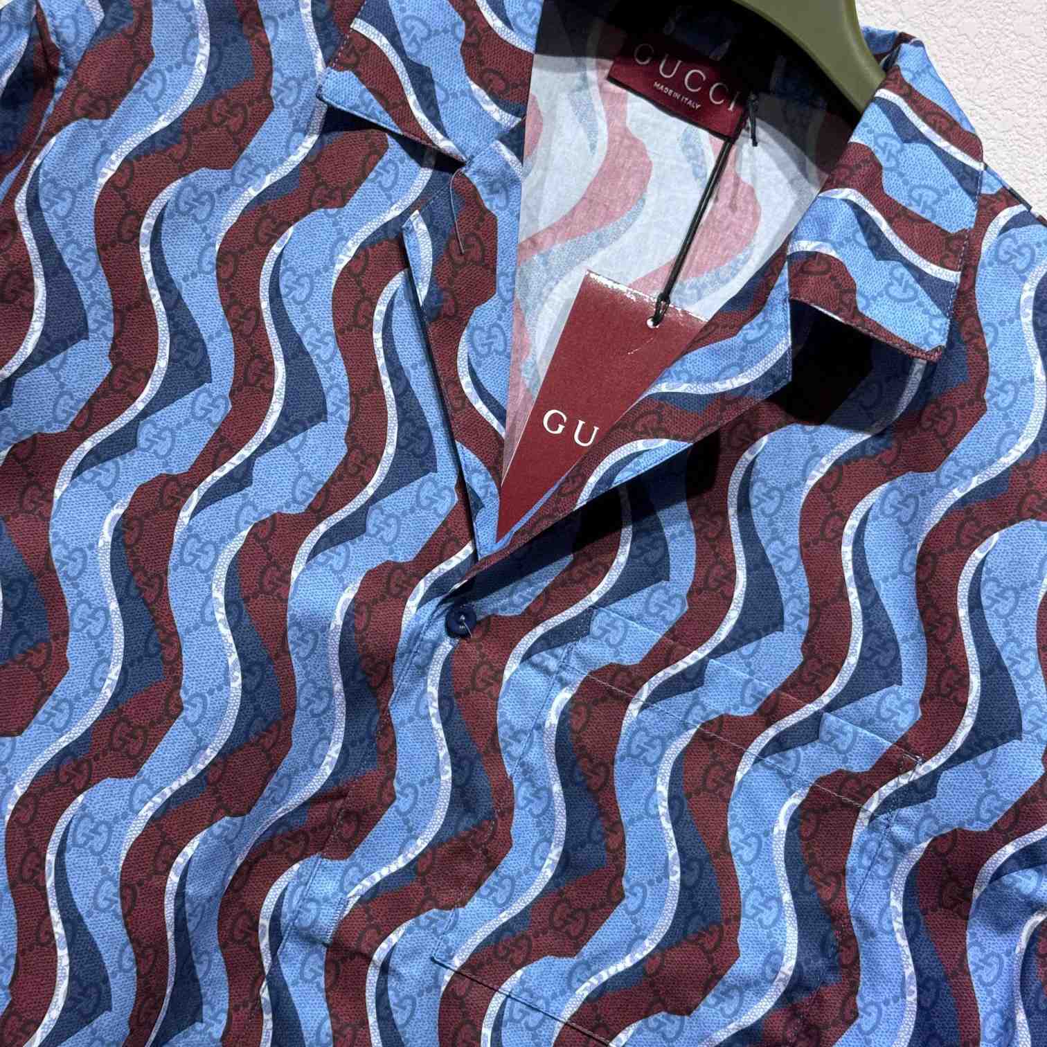 Gucci Printed Cotton Poplin Shirt - PerfectKickZ