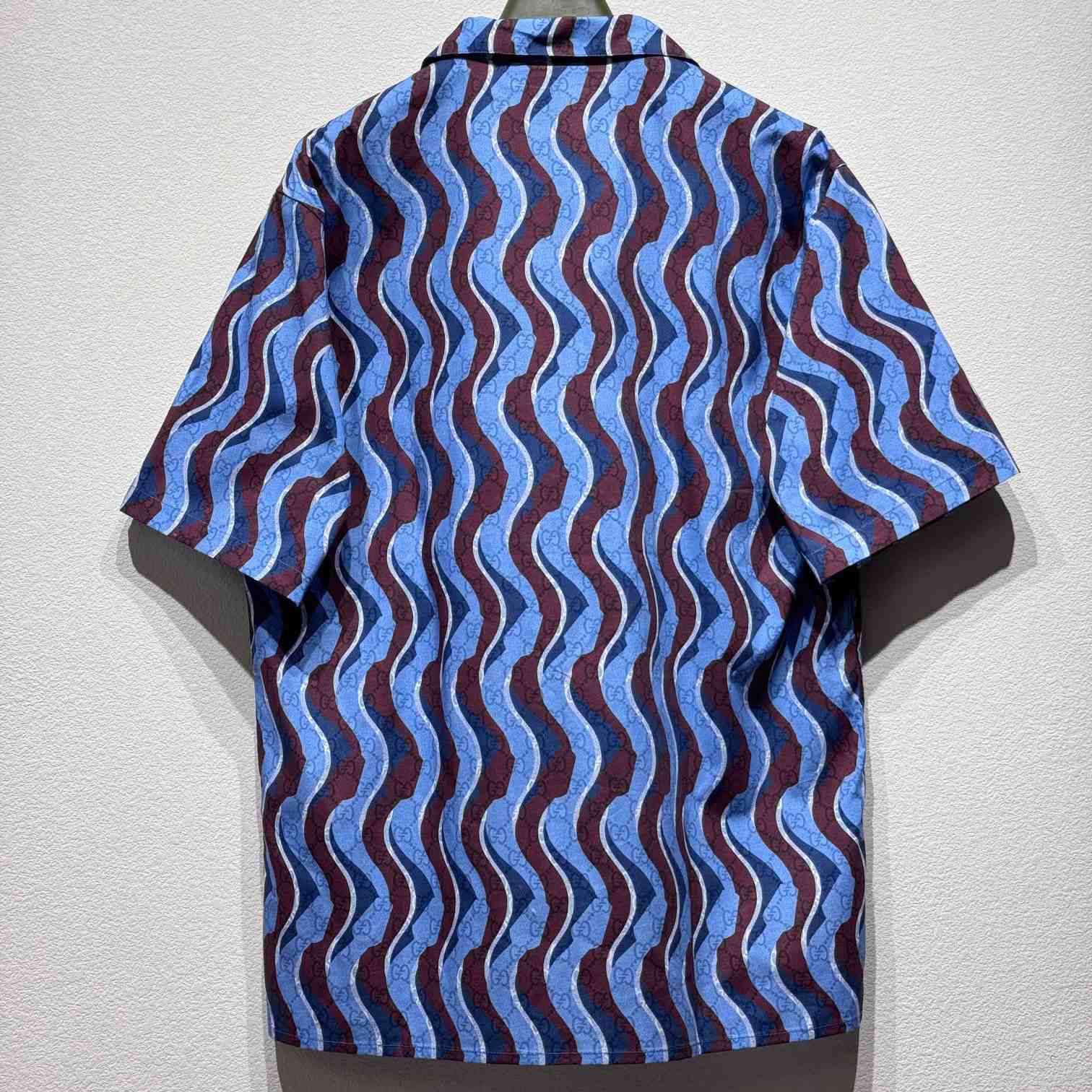Gucci Printed Cotton Poplin Shirt - PerfectKickZ