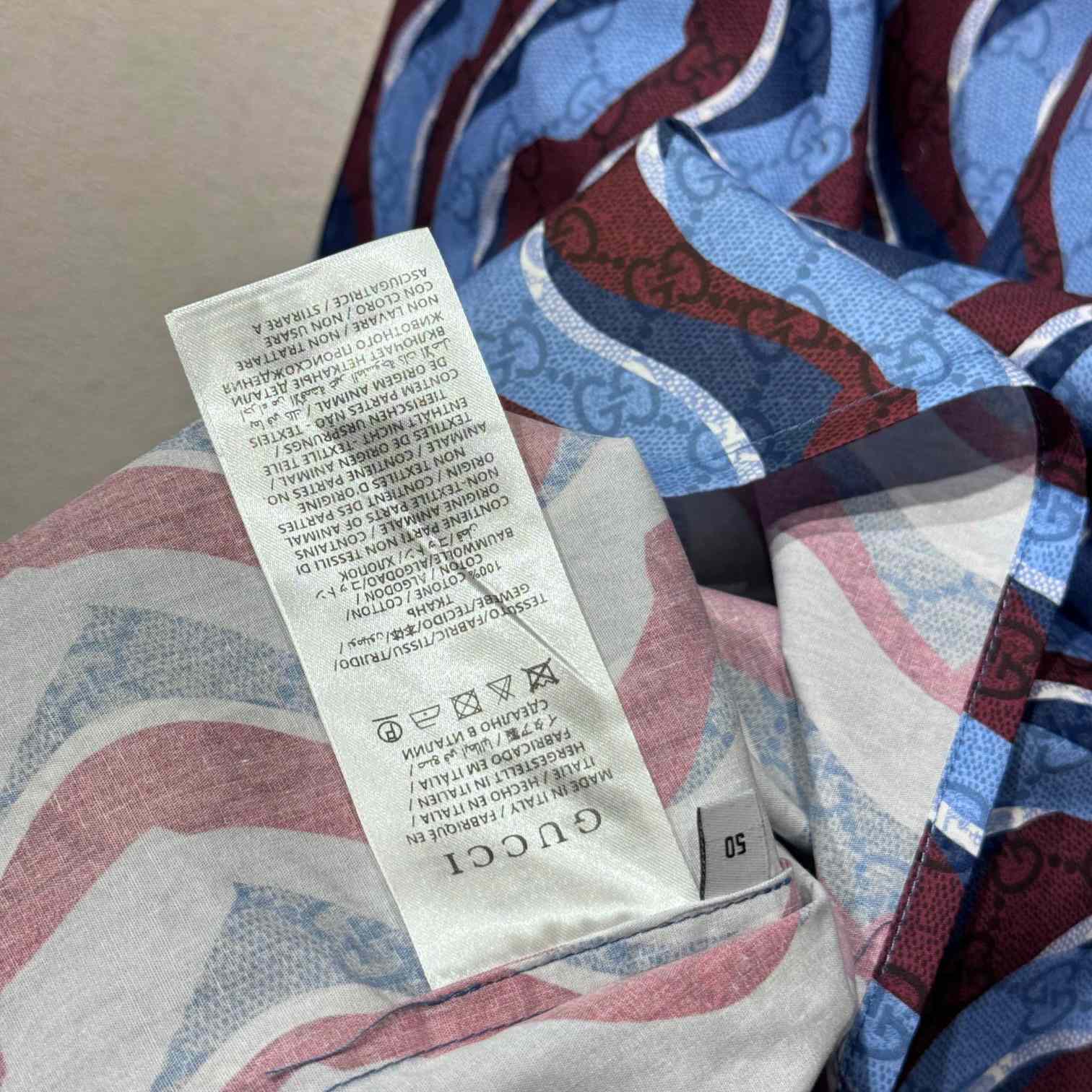Gucci Printed Cotton Poplin Shirt - PerfectKickZ