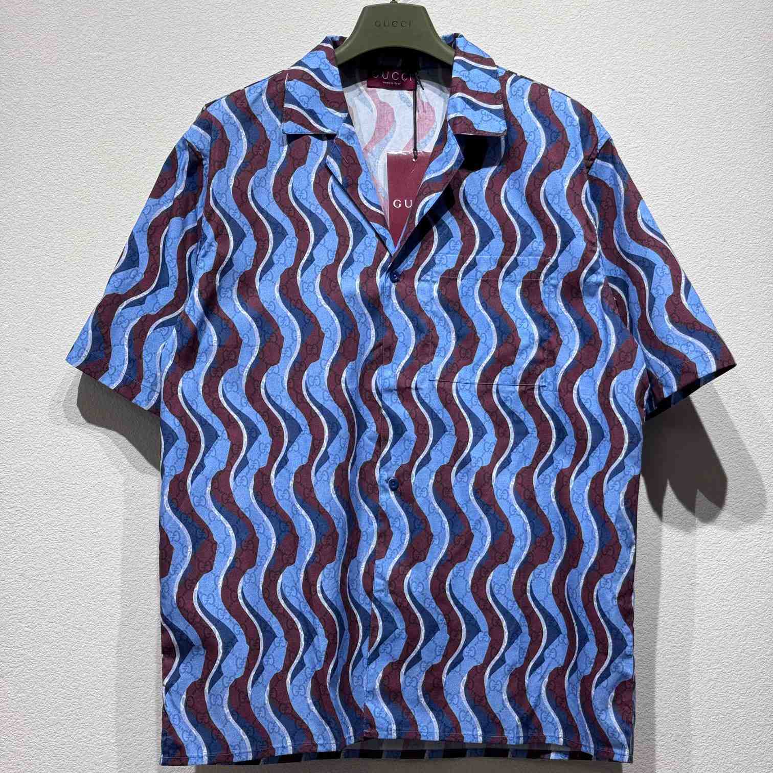 Gucci Printed Cotton Poplin Shirt - PerfectKickZ