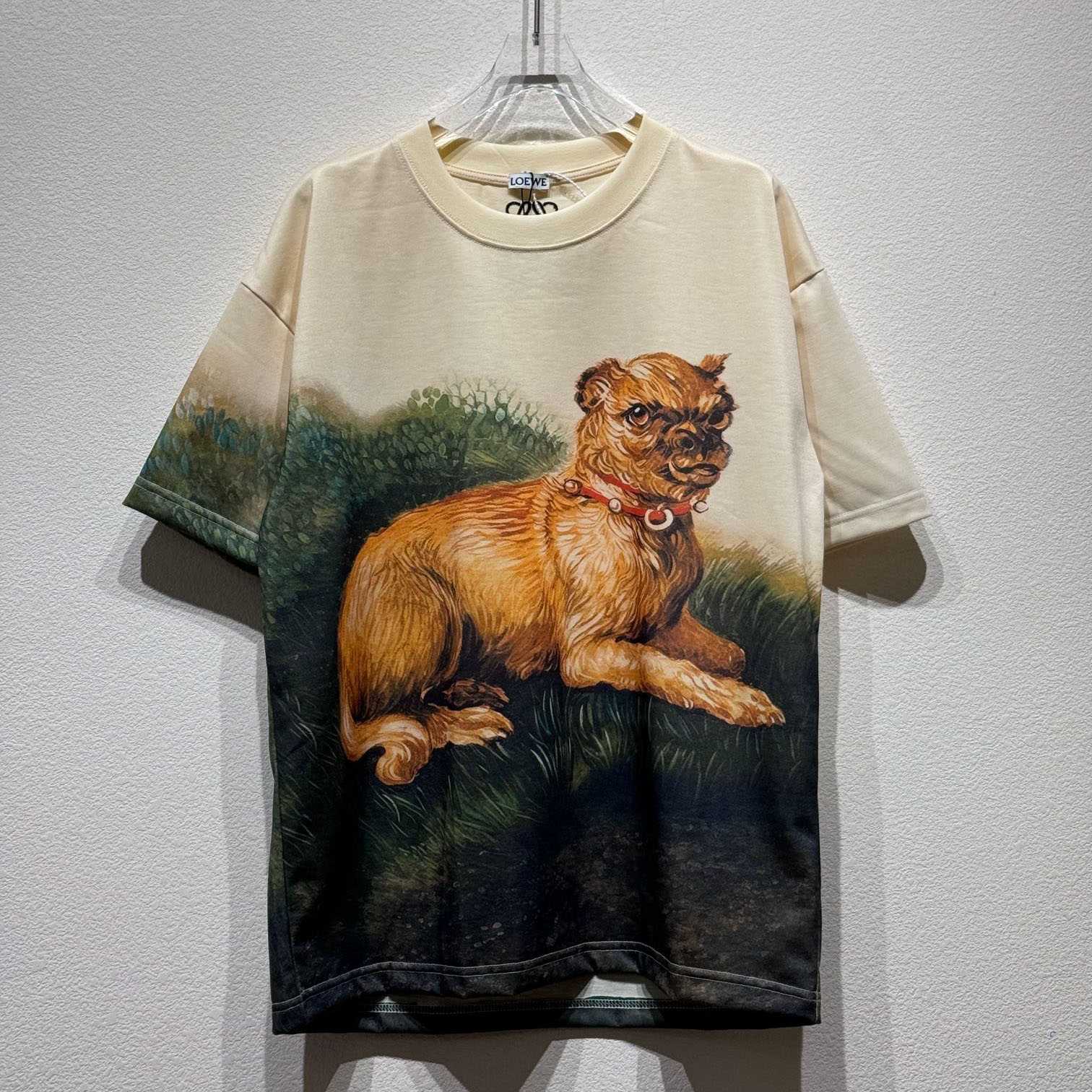 Loewe Brussels Griffon-print T-shirt - PerfectKickZ