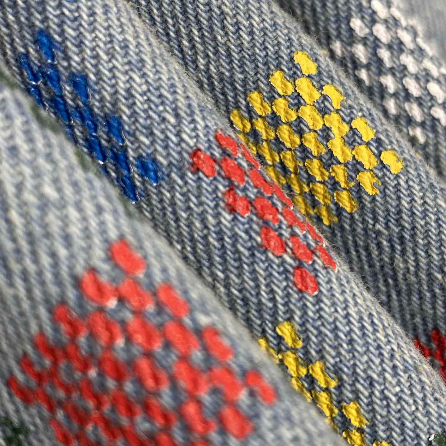 Louis Vuitton Damier Denim Wide-Leg Pants   1AHBMK - PerfectKickZ
