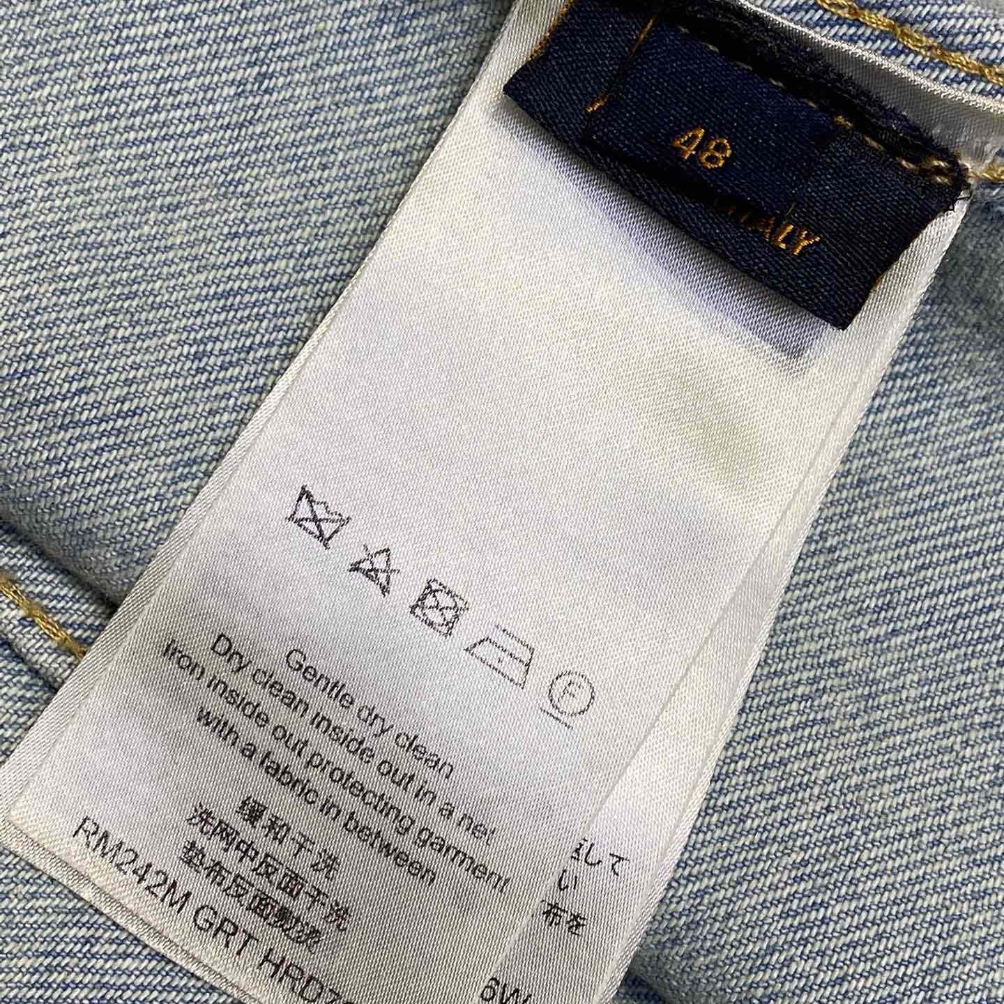 Louis Vuitton Damier Denim Wide-Leg Pants   1AHBMK - PerfectKickZ