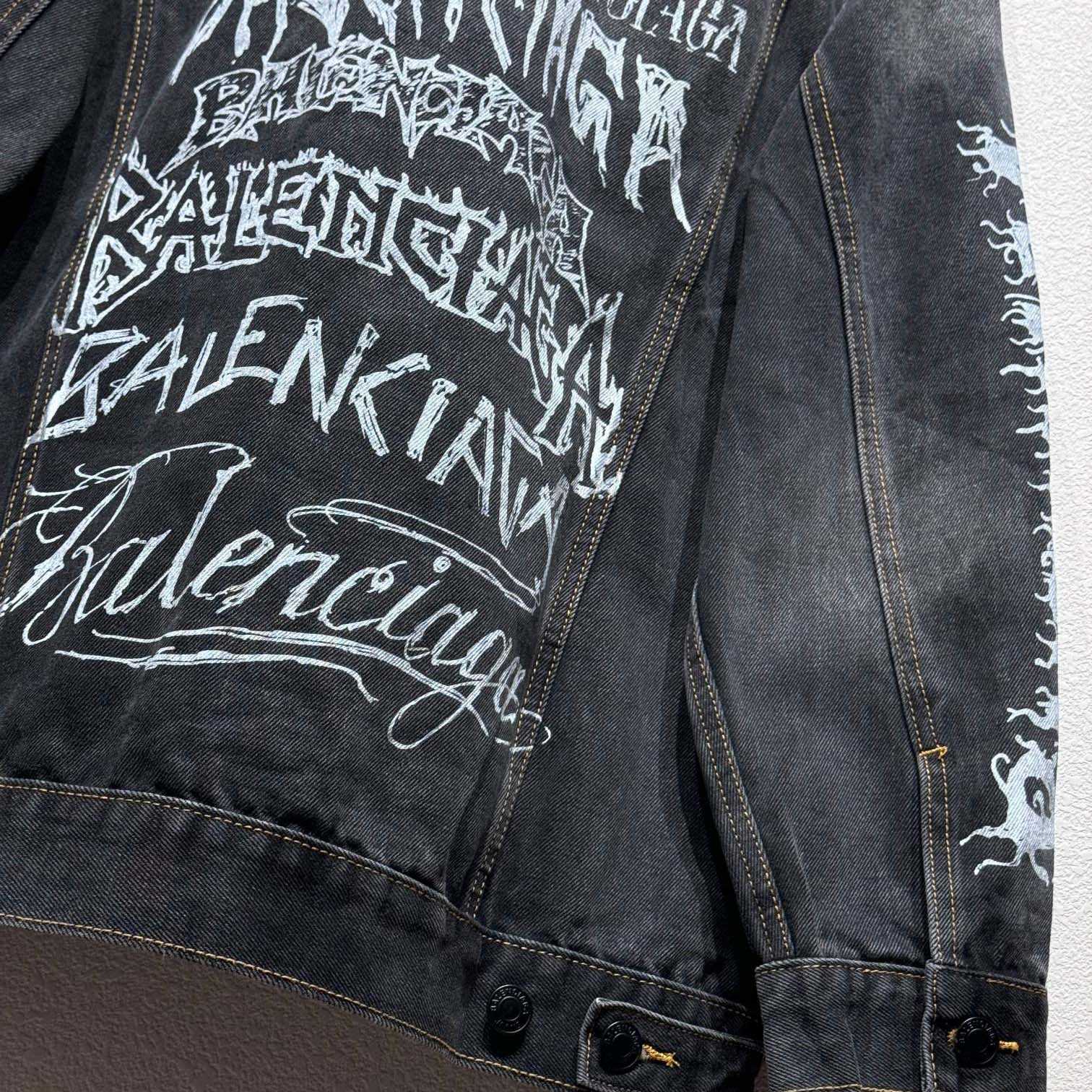 Balenciaga Diy Mental The Year Of The Denim Jacket - PerfectKickZ