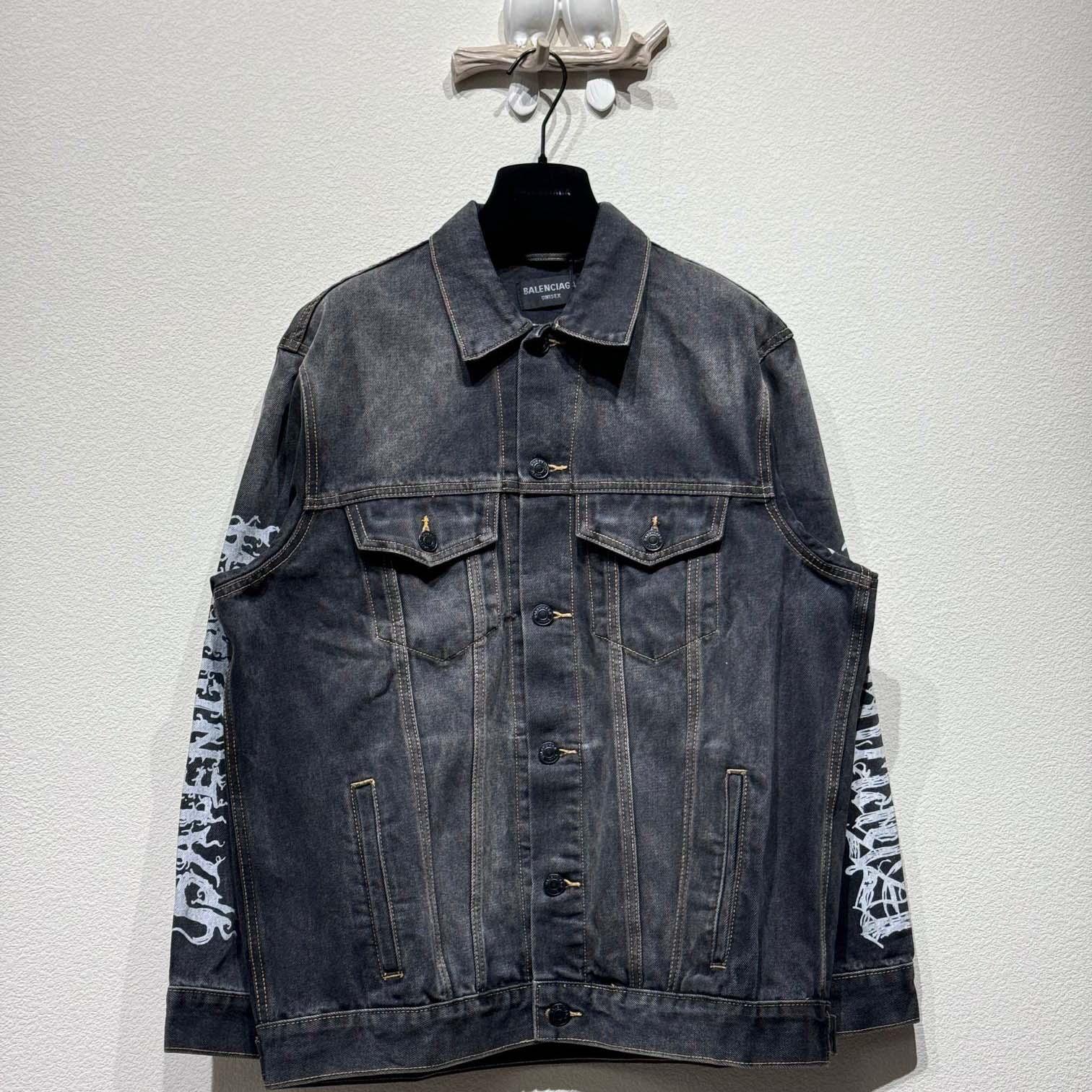 Balenciaga Diy Mental The Year Of The Denim Jacket - PerfectKickZ