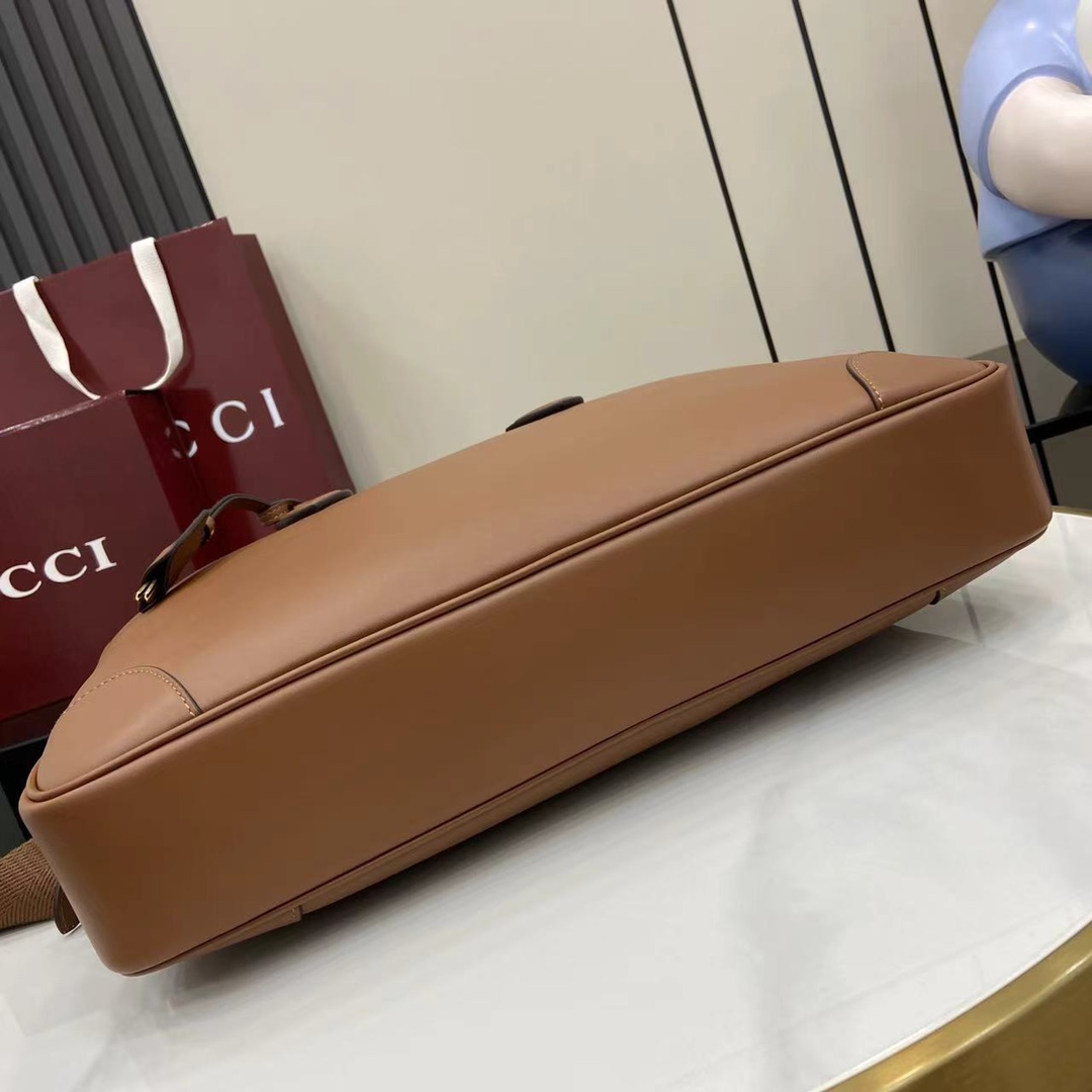 Gucci GG Emblem Medium Briefcase - PerfectKickZ