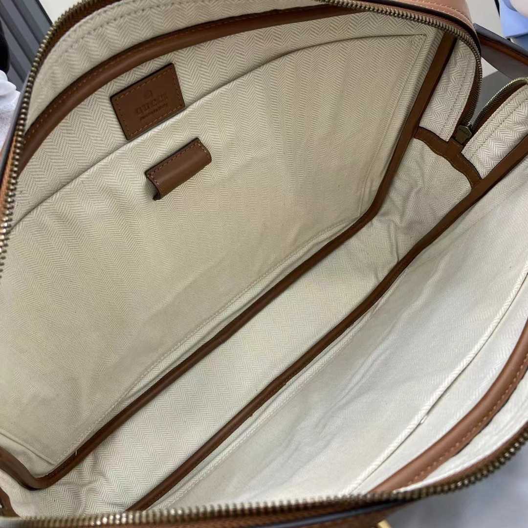 Gucci GG Emblem Medium Briefcase - PerfectKickZ