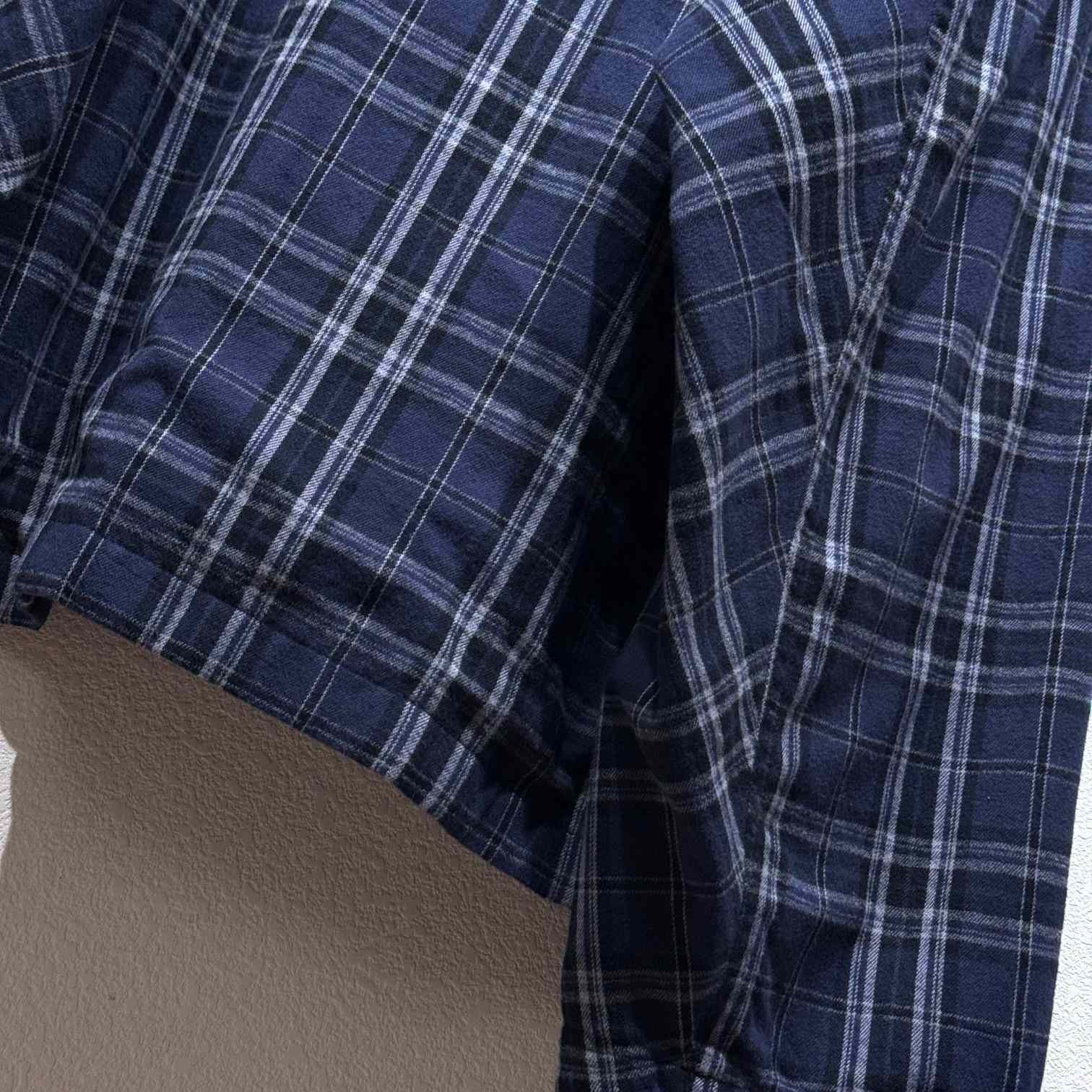 Balenciaga BB Center Logo Blue Check Hood Jacket - PerfectKickZ