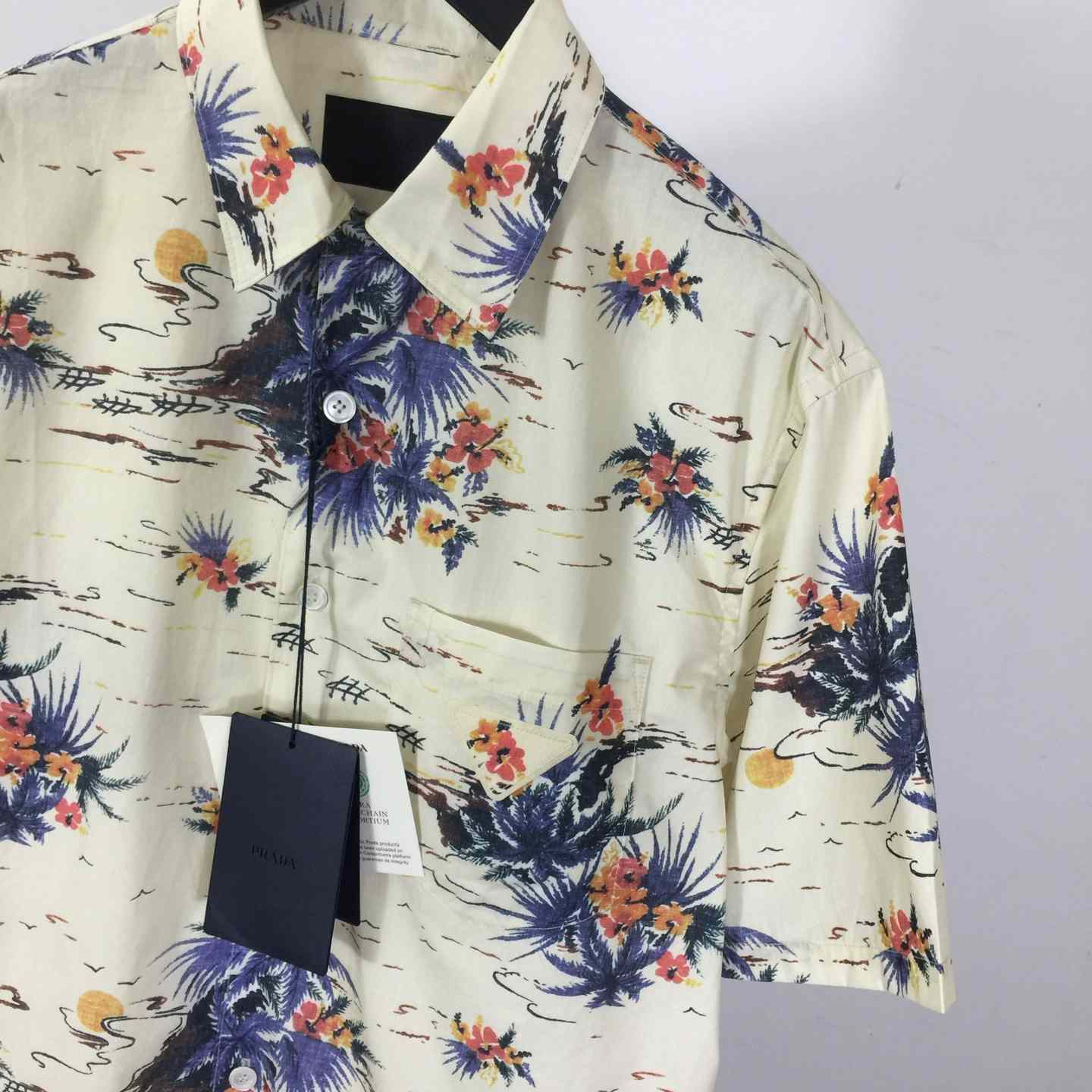 Prada Hawaii Print Bowling Shirt - PerfectKickZ