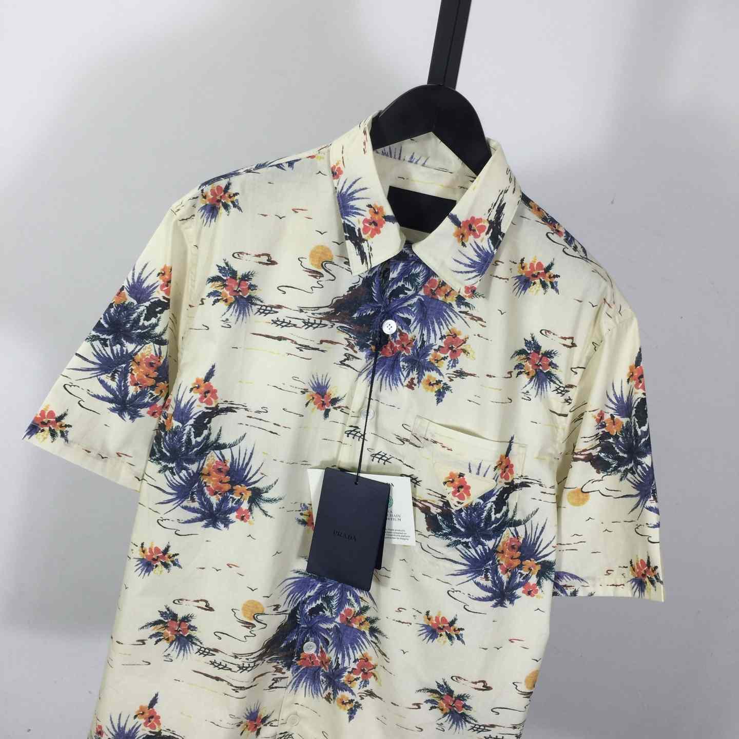 Prada Hawaii Print Bowling Shirt - PerfectKickZ