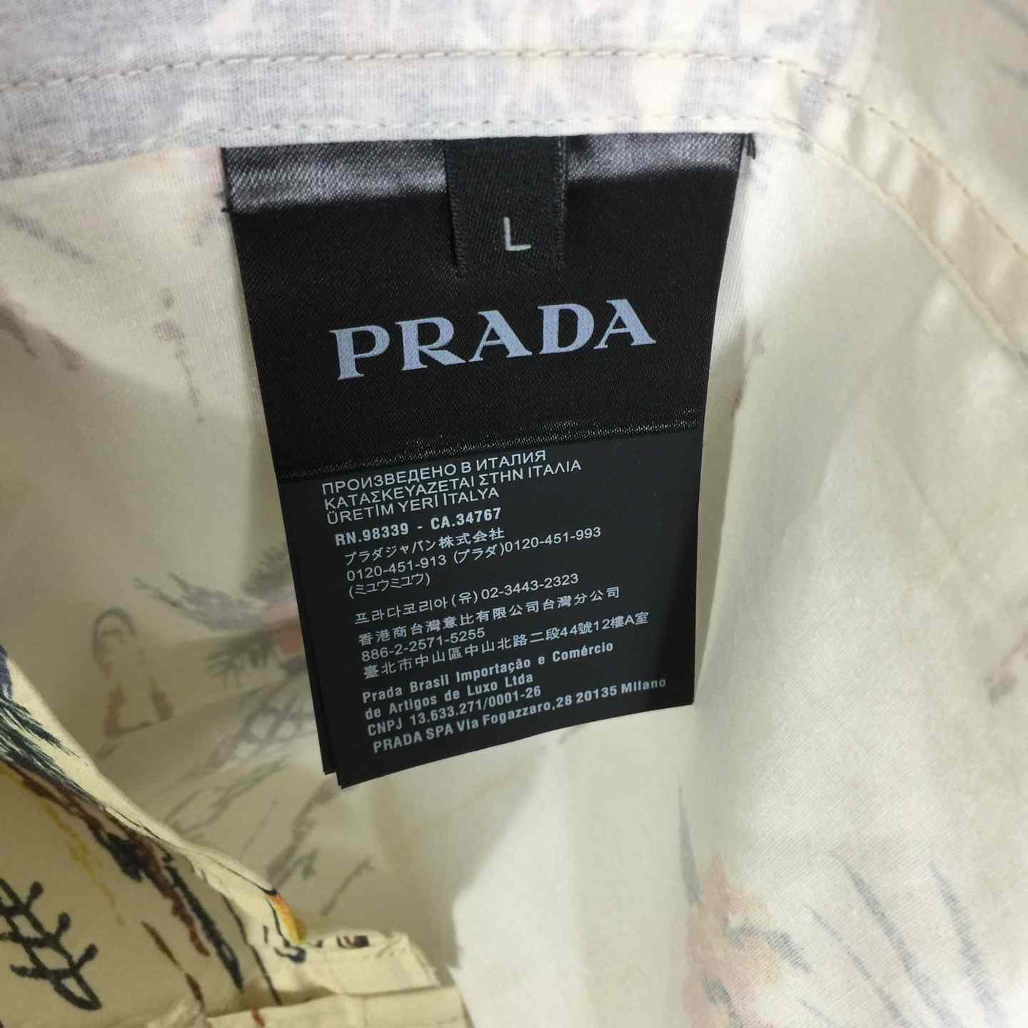 Prada Hawaii Print Bowling Shirt - PerfectKickZ