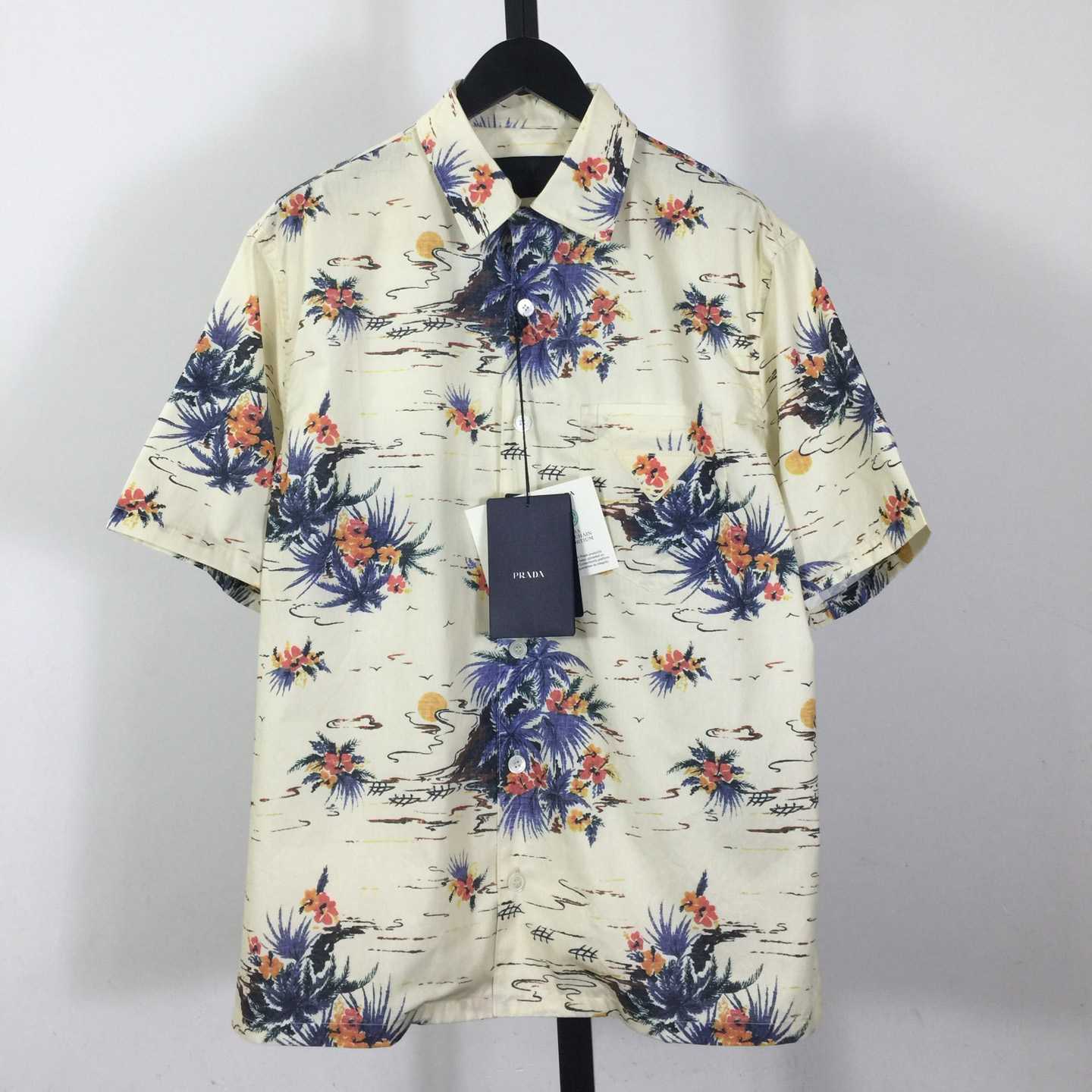 Prada Hawaii Print Bowling Shirt - PerfectKickZ
