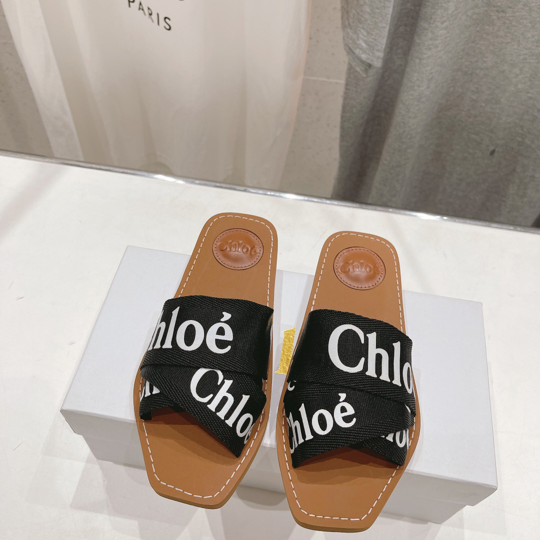 Chloe Woody Cloth Mules - PerfectKickZ