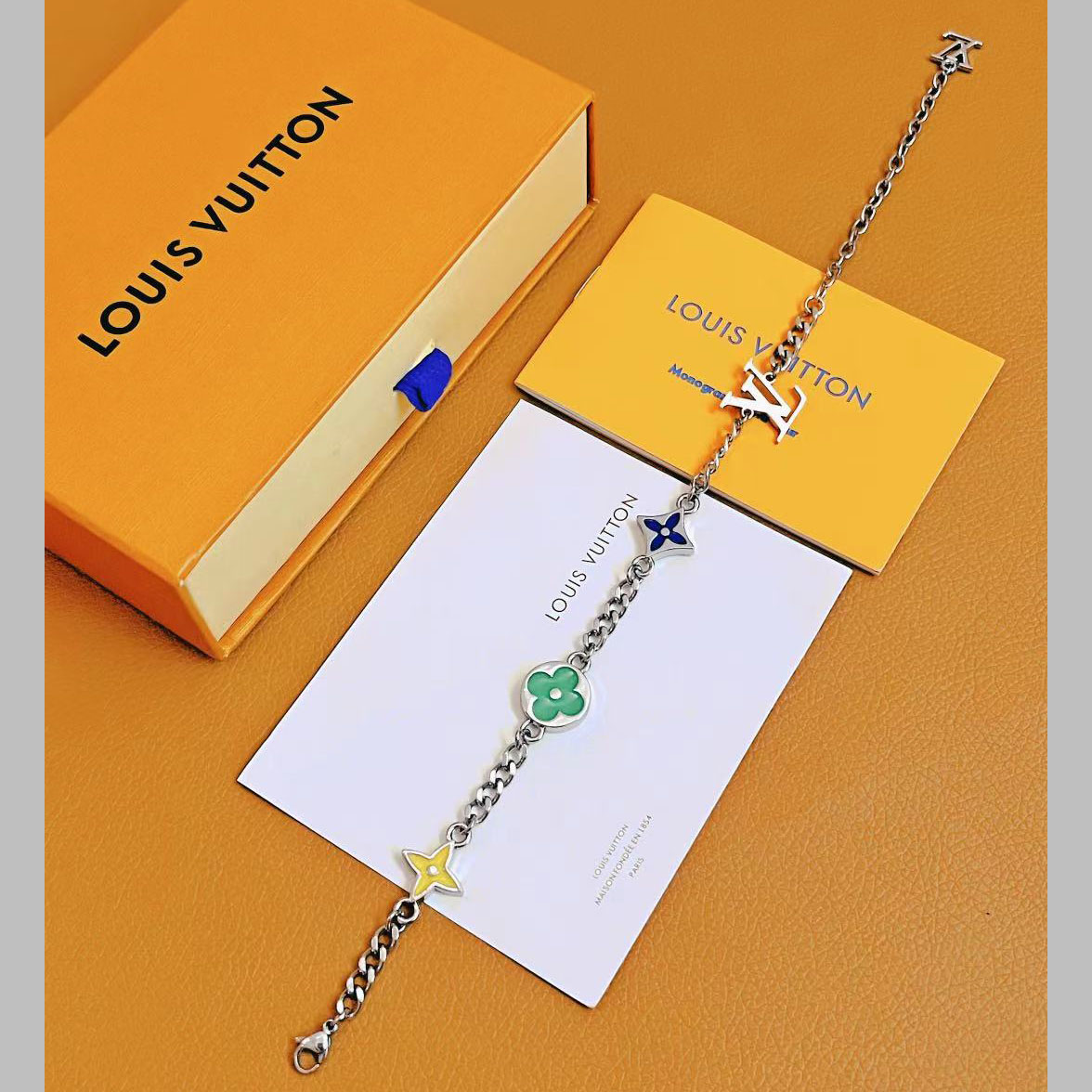Louis Vuitton Monogram Row Bracelet  M1599A - PerfectKickZ