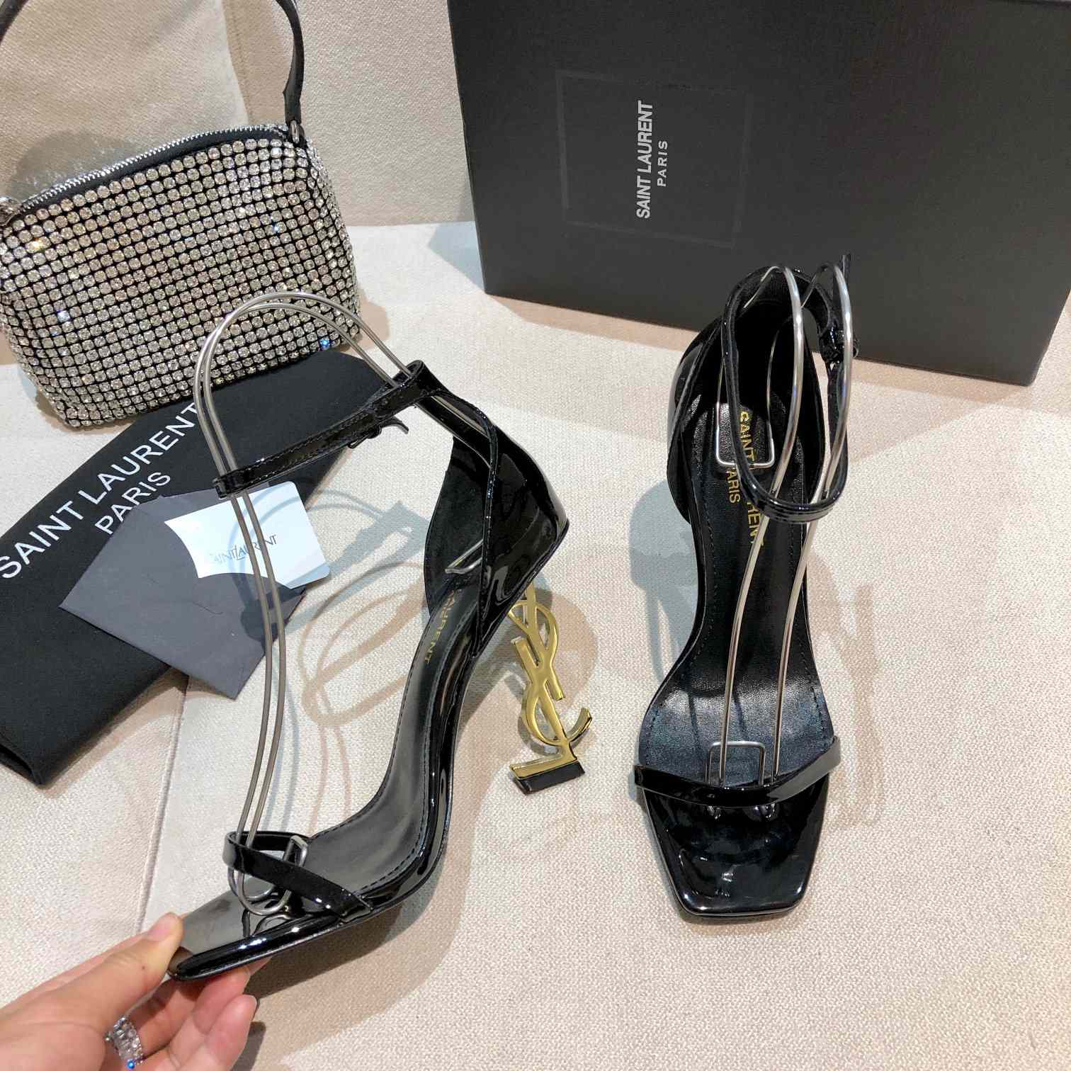 Saint Laurent 110mm Opyum Sandals - PerfectKickZ