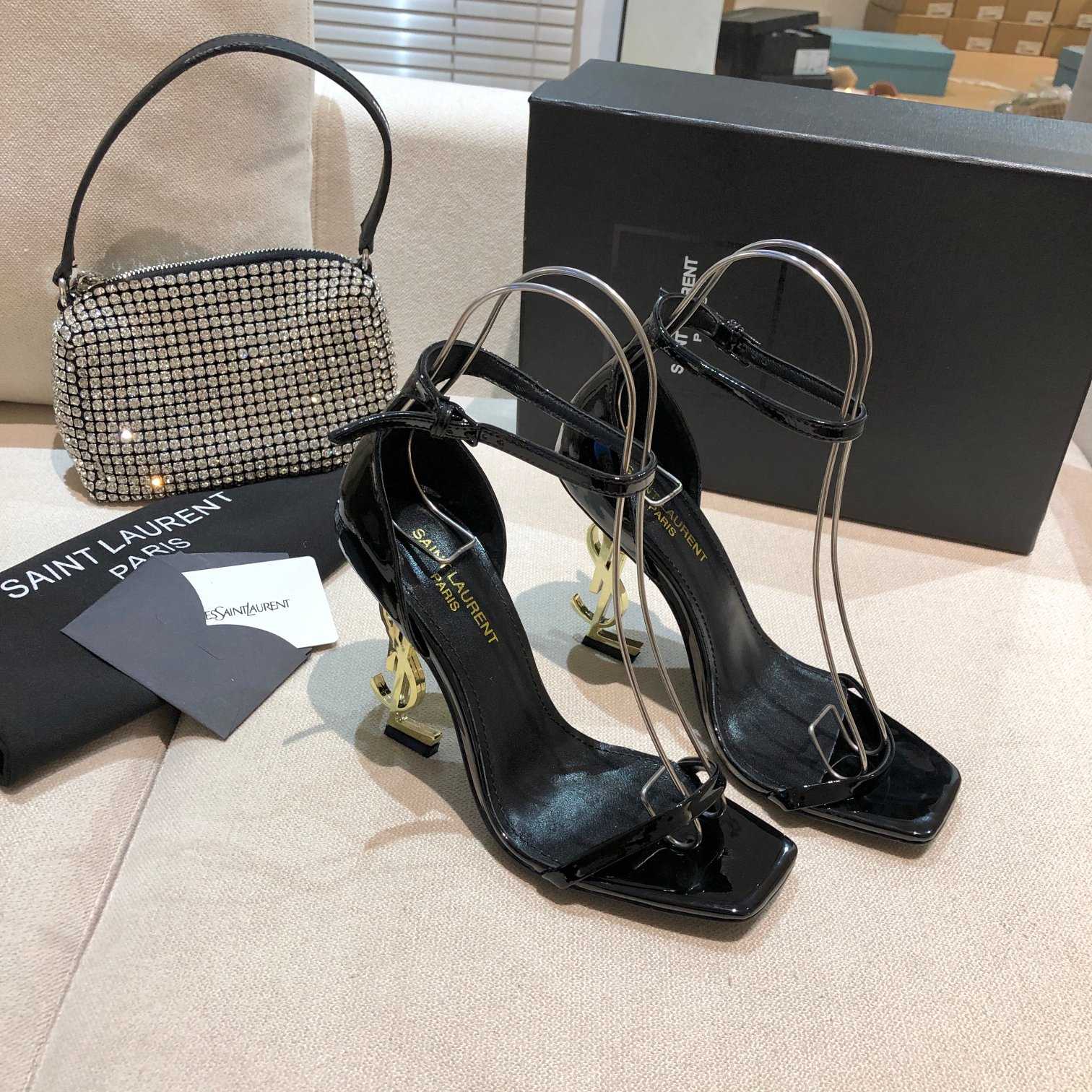 Saint Laurent 110mm Opyum Sandals - PerfectKickZ