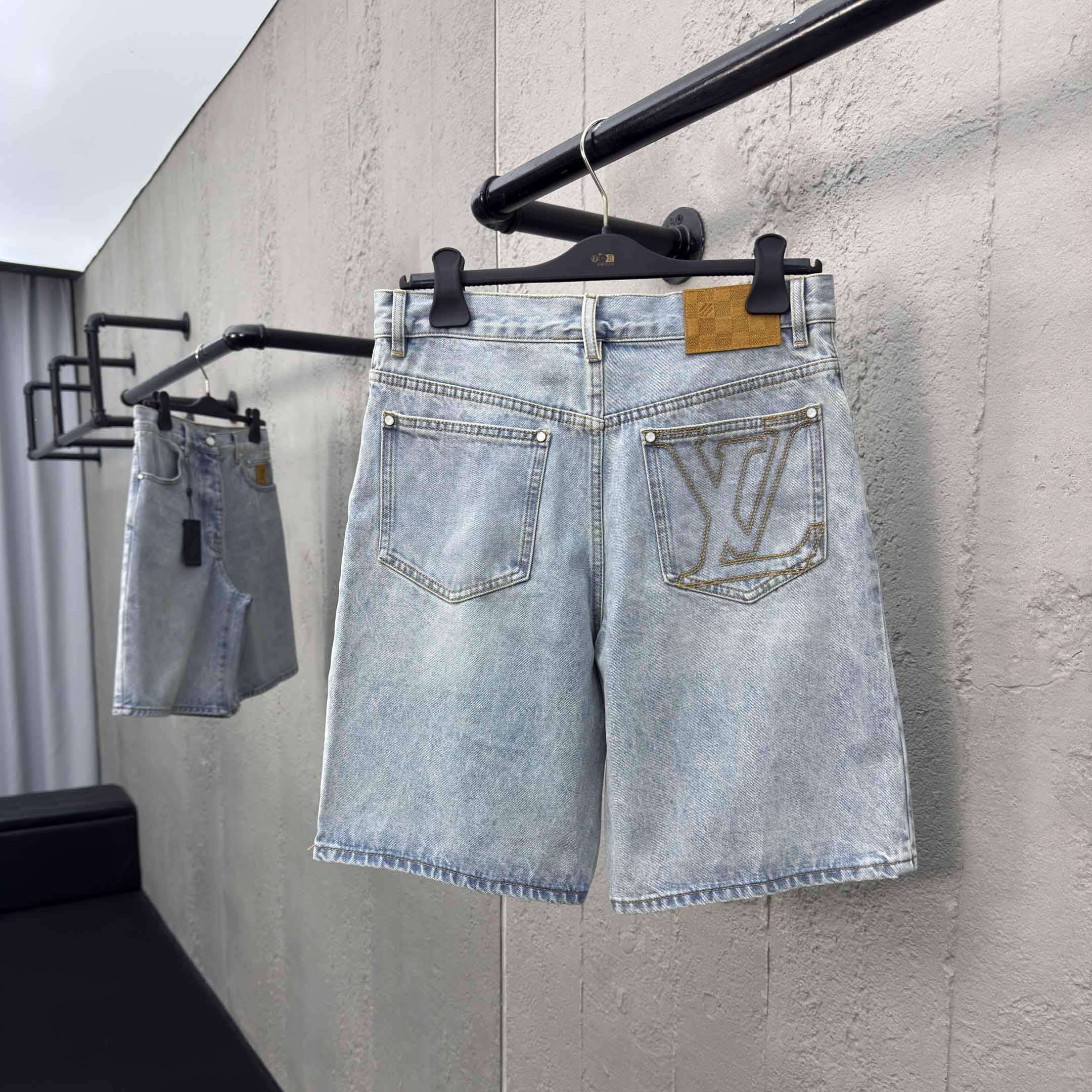 Louis Vuitton LV Denim Shorts    1AGTHT - PerfectKickZ
