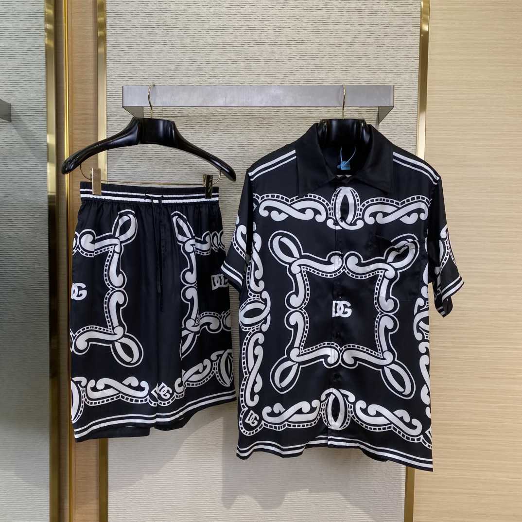 Dolce & Gabbana Batik  Silk Shirt And Shorts With Bandanna Print  - PerfectKickZ