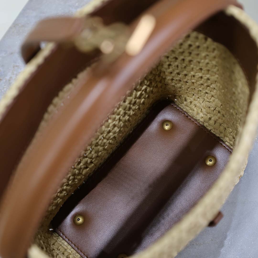 Saint Laurent Le 37 Mini In Raffia - PerfectKickZ