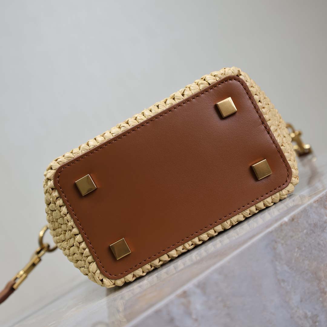 Saint Laurent Le 37 Mini In Raffia - PerfectKickZ