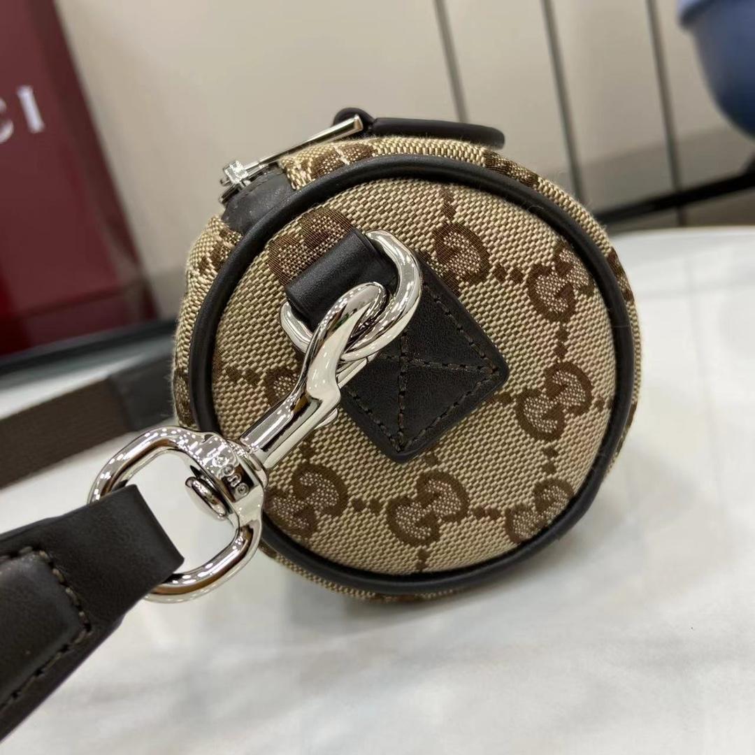 Gucci GG Canvas Mini Cylinder Bag - PerfectKickZ
