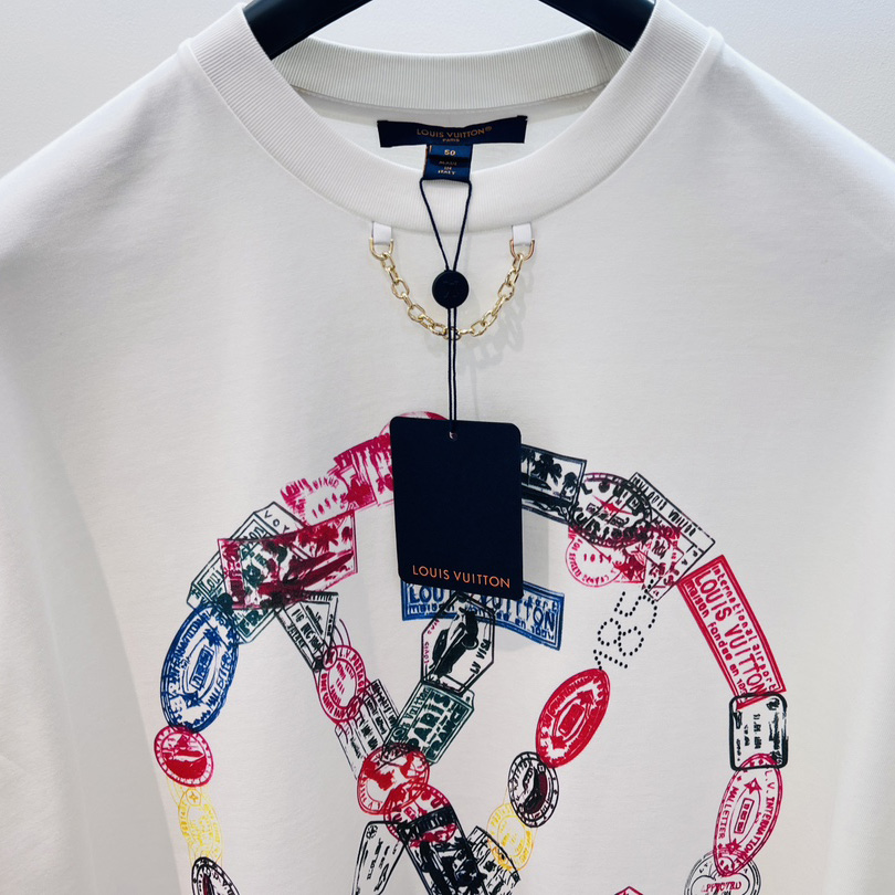 Louis Vuitton Travel Stamp LV Circle T-Shirt  - PerfectKickZ