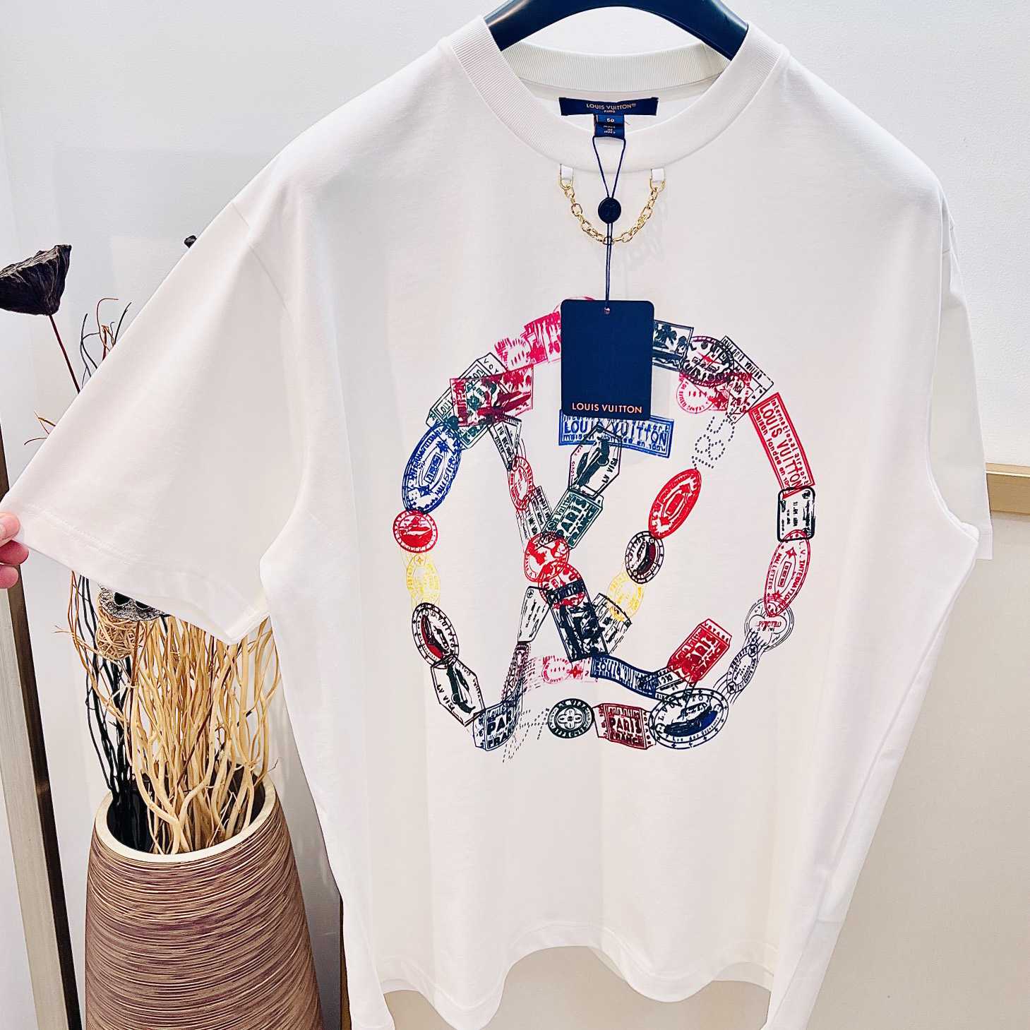 Louis Vuitton Travel Stamp LV Circle T-Shirt  - PerfectKickZ