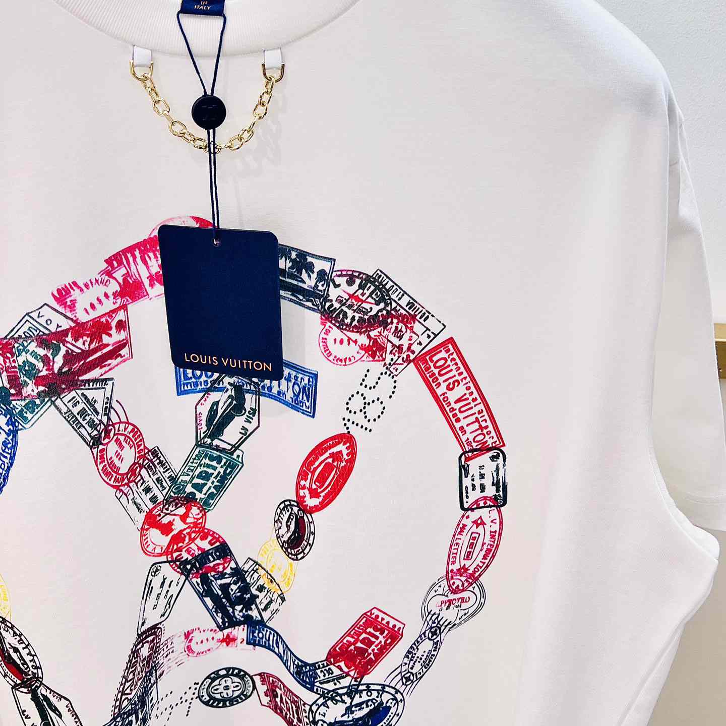Louis Vuitton Travel Stamp LV Circle T-Shirt  - PerfectKickZ