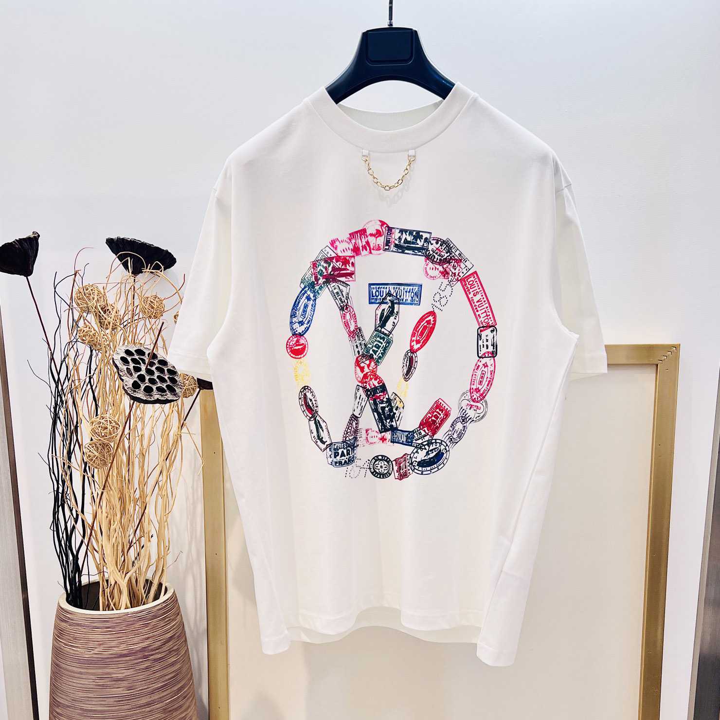 Louis Vuitton Travel Stamp LV Circle T-Shirt  - PerfectKickZ