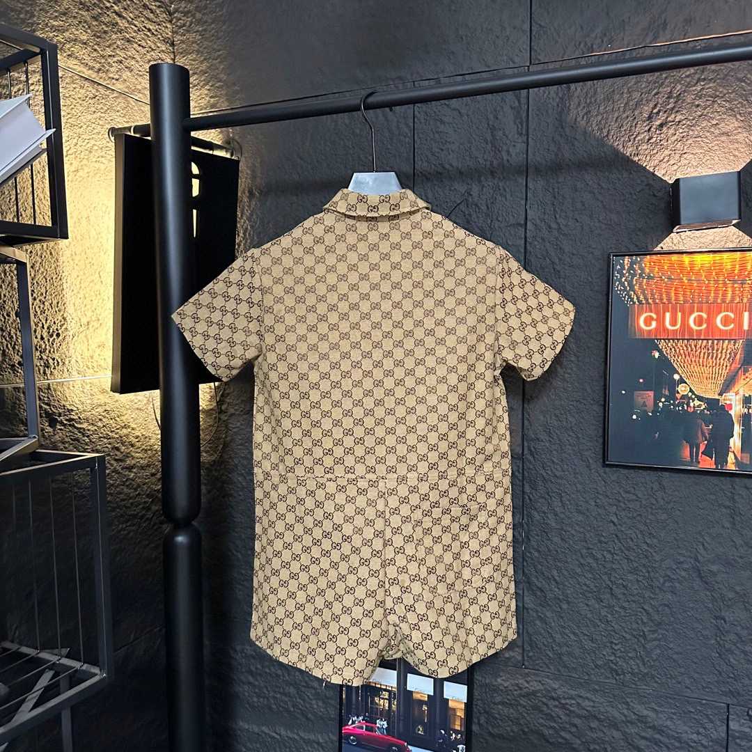 Gucci Canvas Short Sleeve Shirt - PerfectKickZ