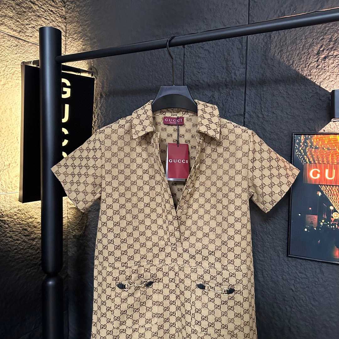 Gucci Canvas Short Sleeve Shirt - PerfectKickZ