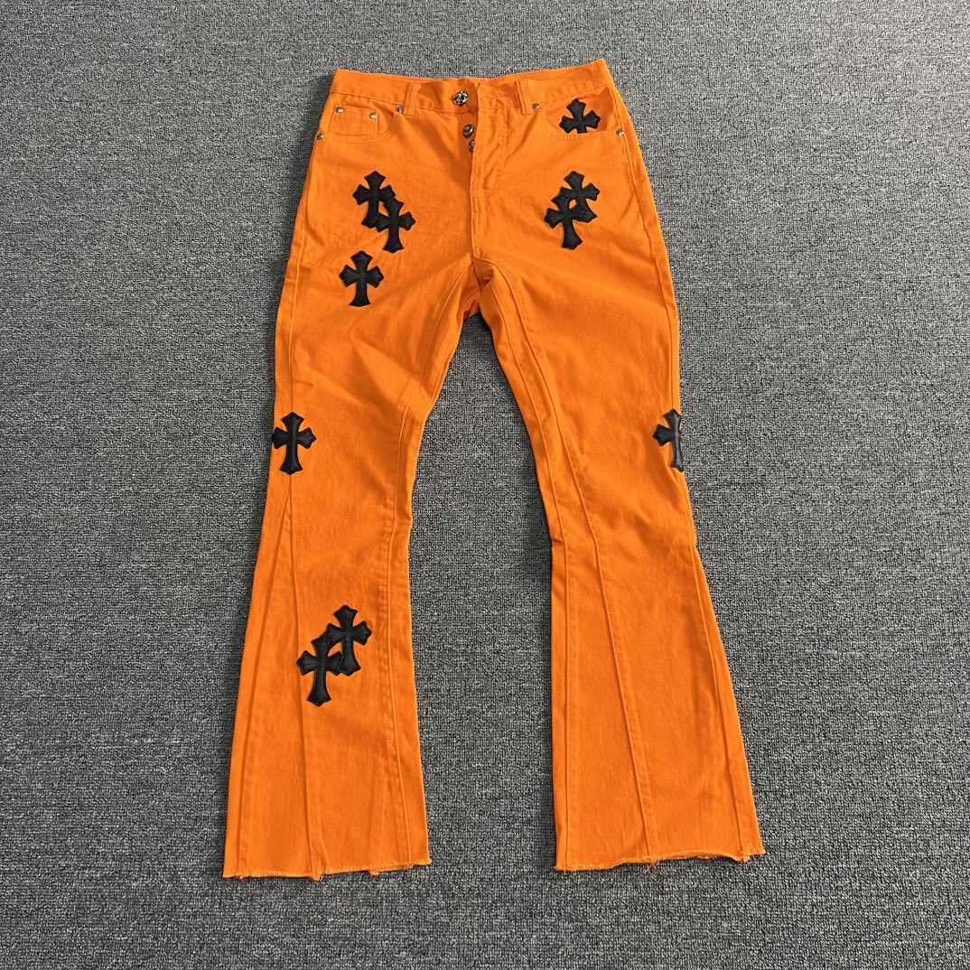 Chrome Hearts x Off-White Cross Denim 'Orange' - PerfectKickZ