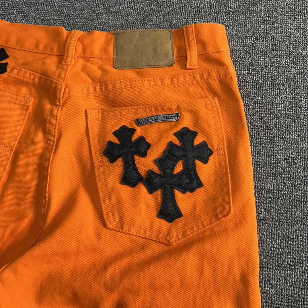 Chrome Hearts x Off-White Cross Denim 'Orange' - PerfectKickZ
