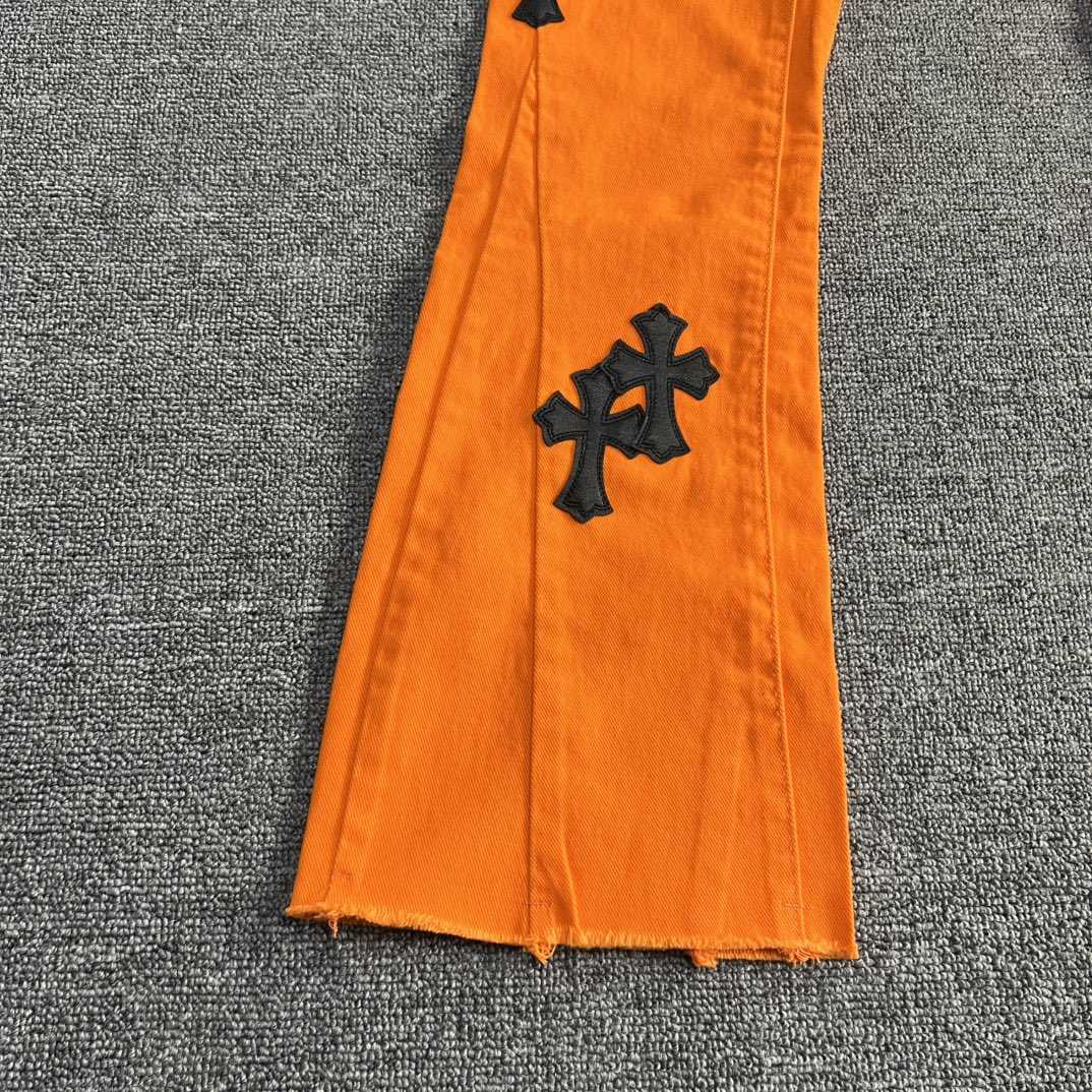 Chrome Hearts x Off-White Cross Denim 'Orange' - PerfectKickZ