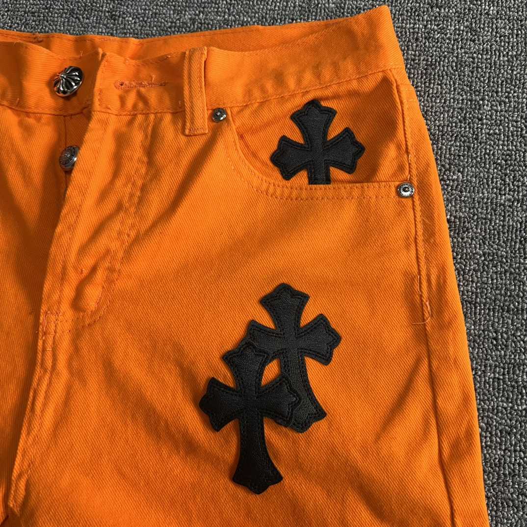 Chrome Hearts x Off-White Cross Denim 'Orange' - PerfectKickZ