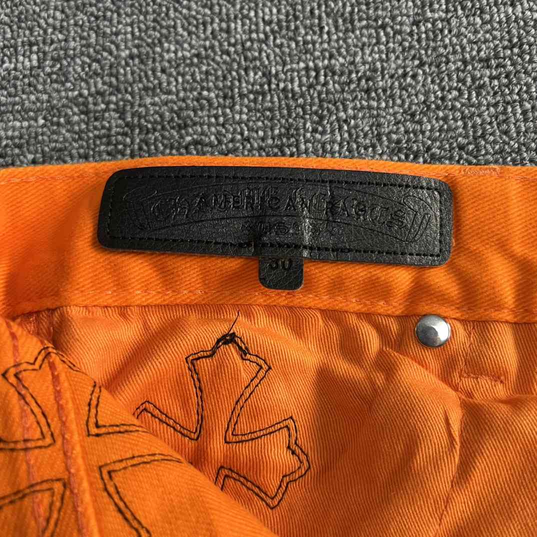 Chrome Hearts x Off-White Cross Denim 'Orange' - PerfectKickZ
