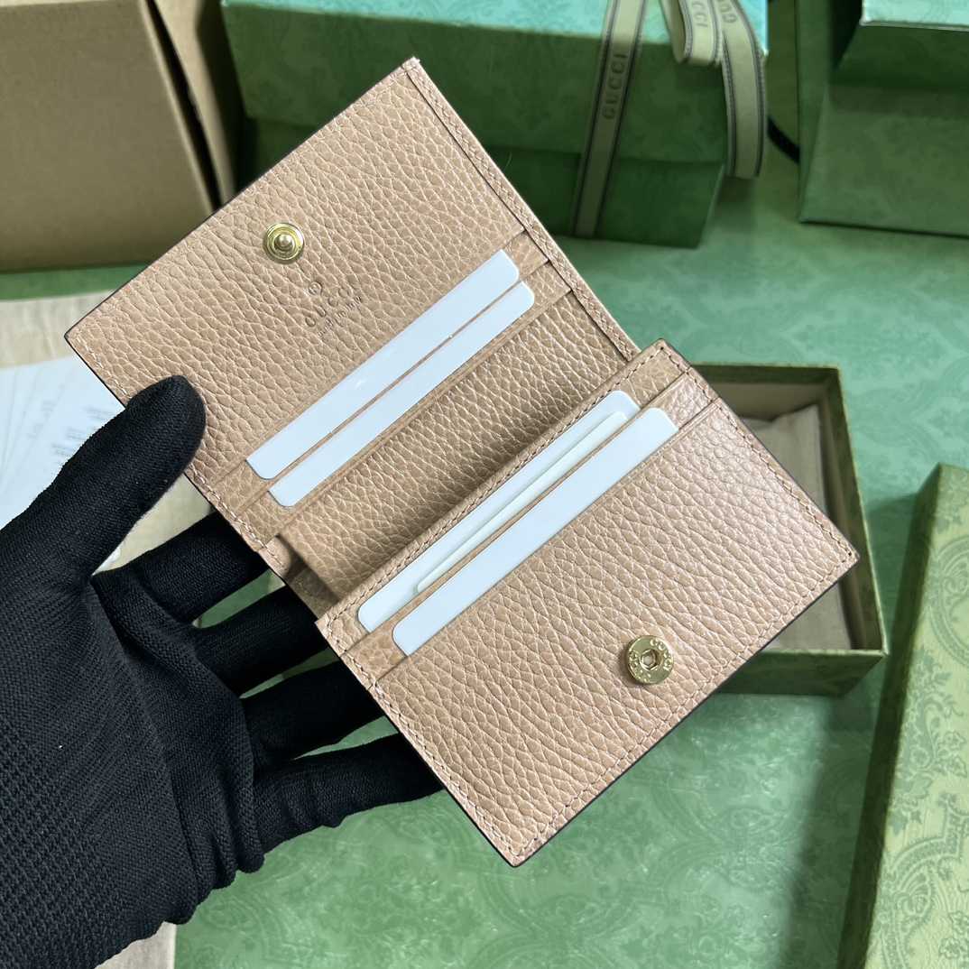 Gucci GG Marmont Card Case Wallet(11-9-3cm)    - PerfectKickZ